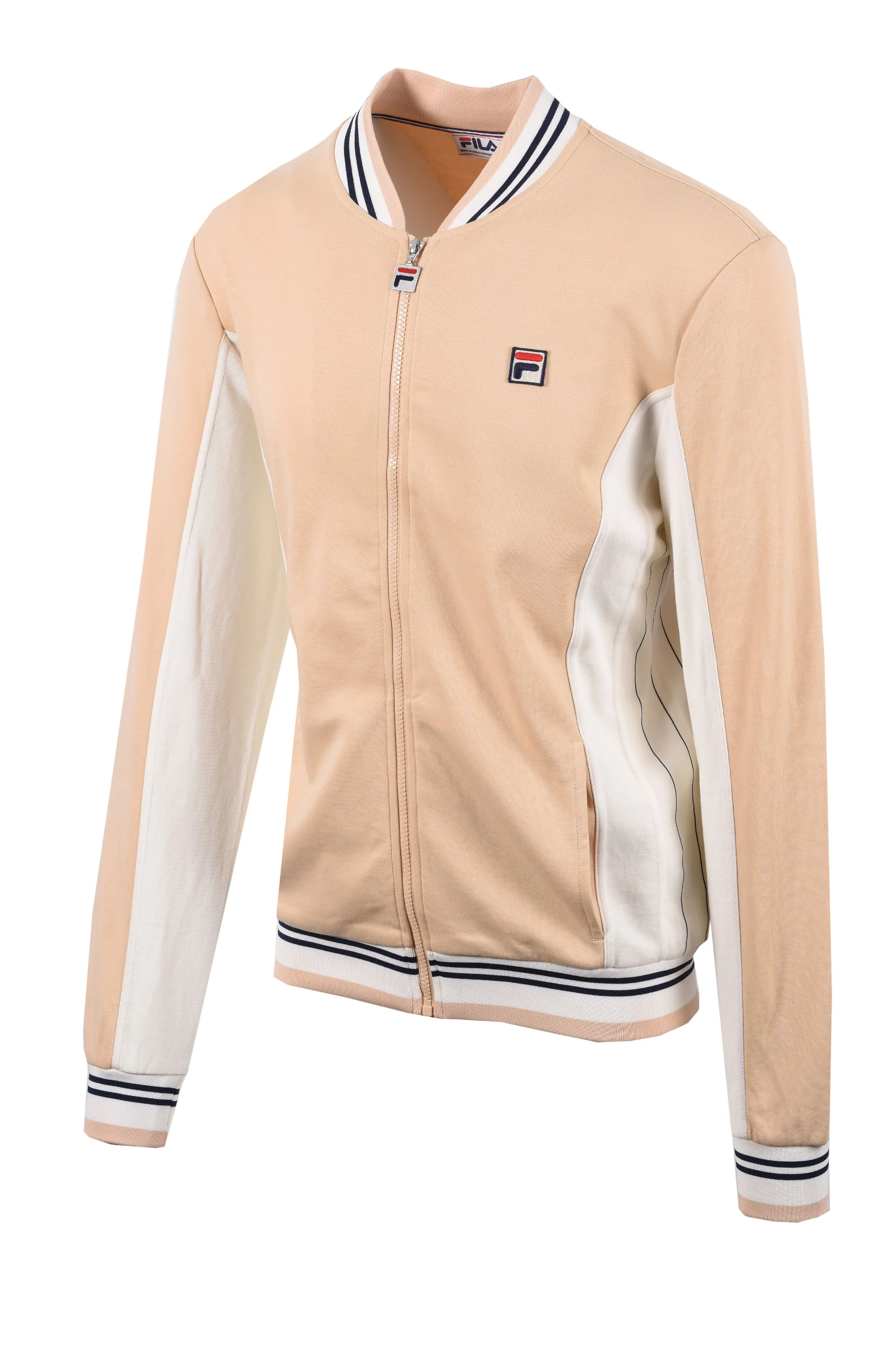 FILA SETTANTA TRACK JACKET BEIGE/GARDENIA/FILA NAVY - Image 3