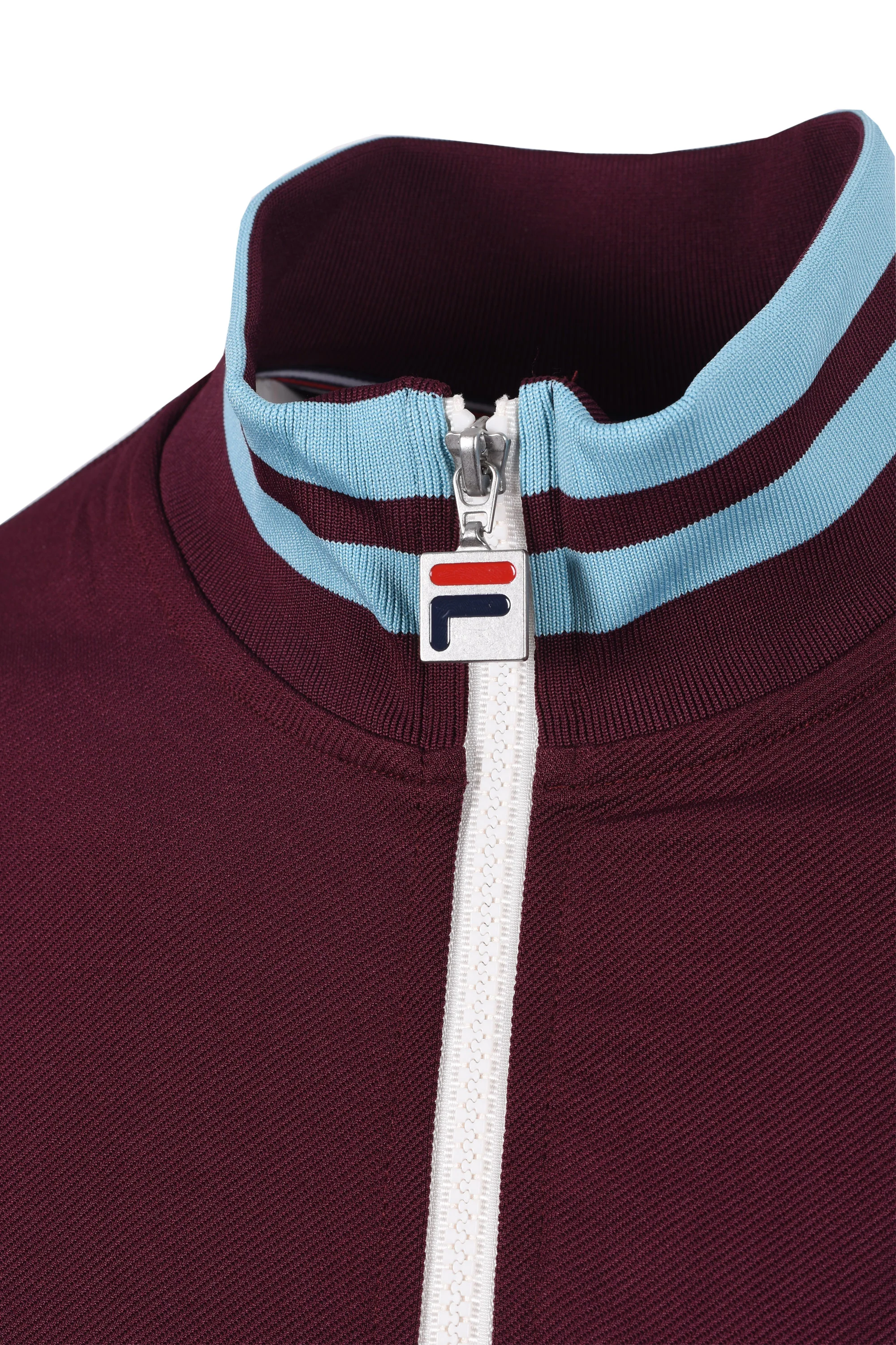 Fila Vintage Tie Breaker Track Jacket White/Blue/Burgundy - Image 4