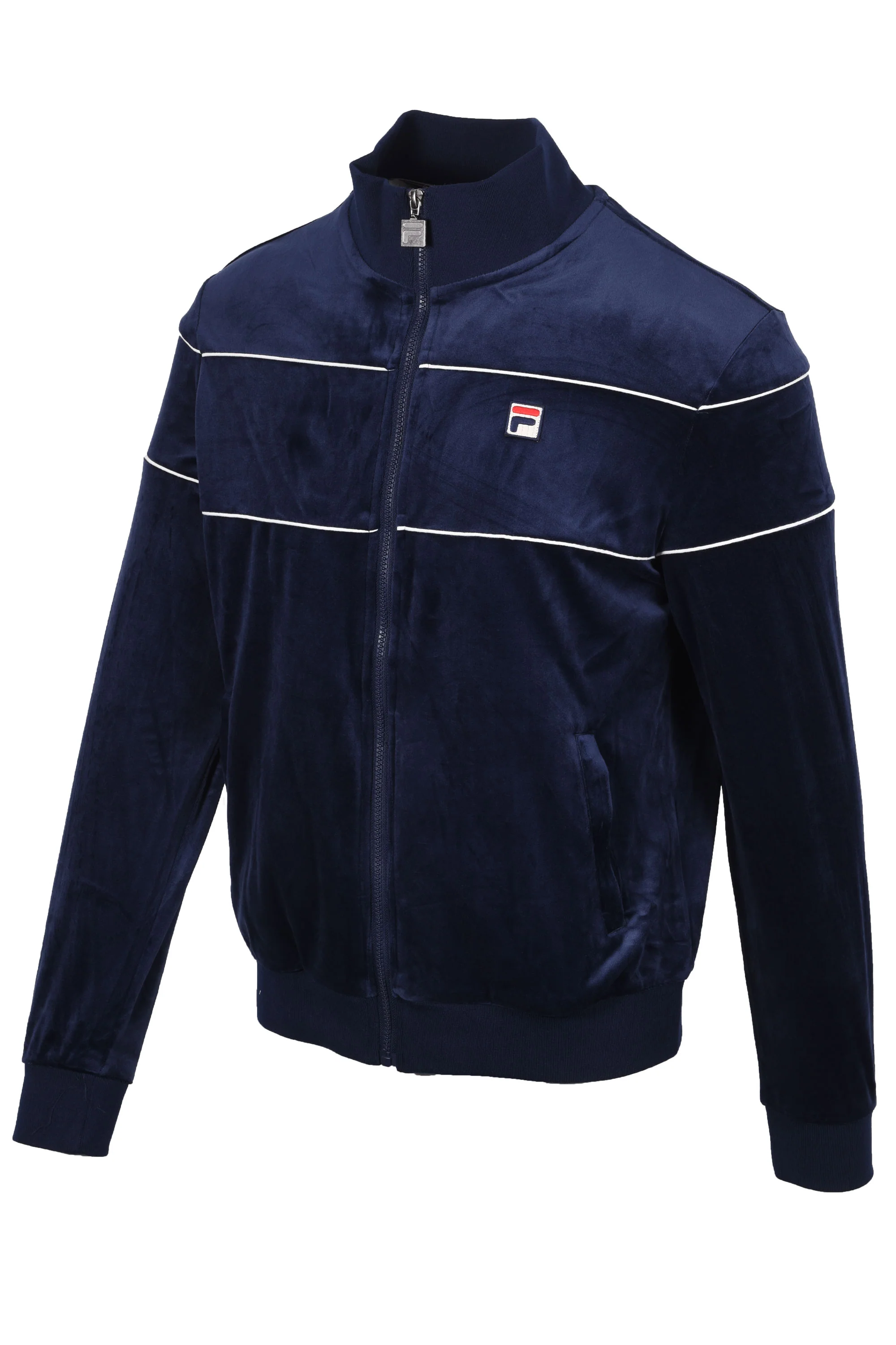 FILA VITTORIO VELOUR TRACK JACKET FILA NAVY/GARDENIA - Image 2