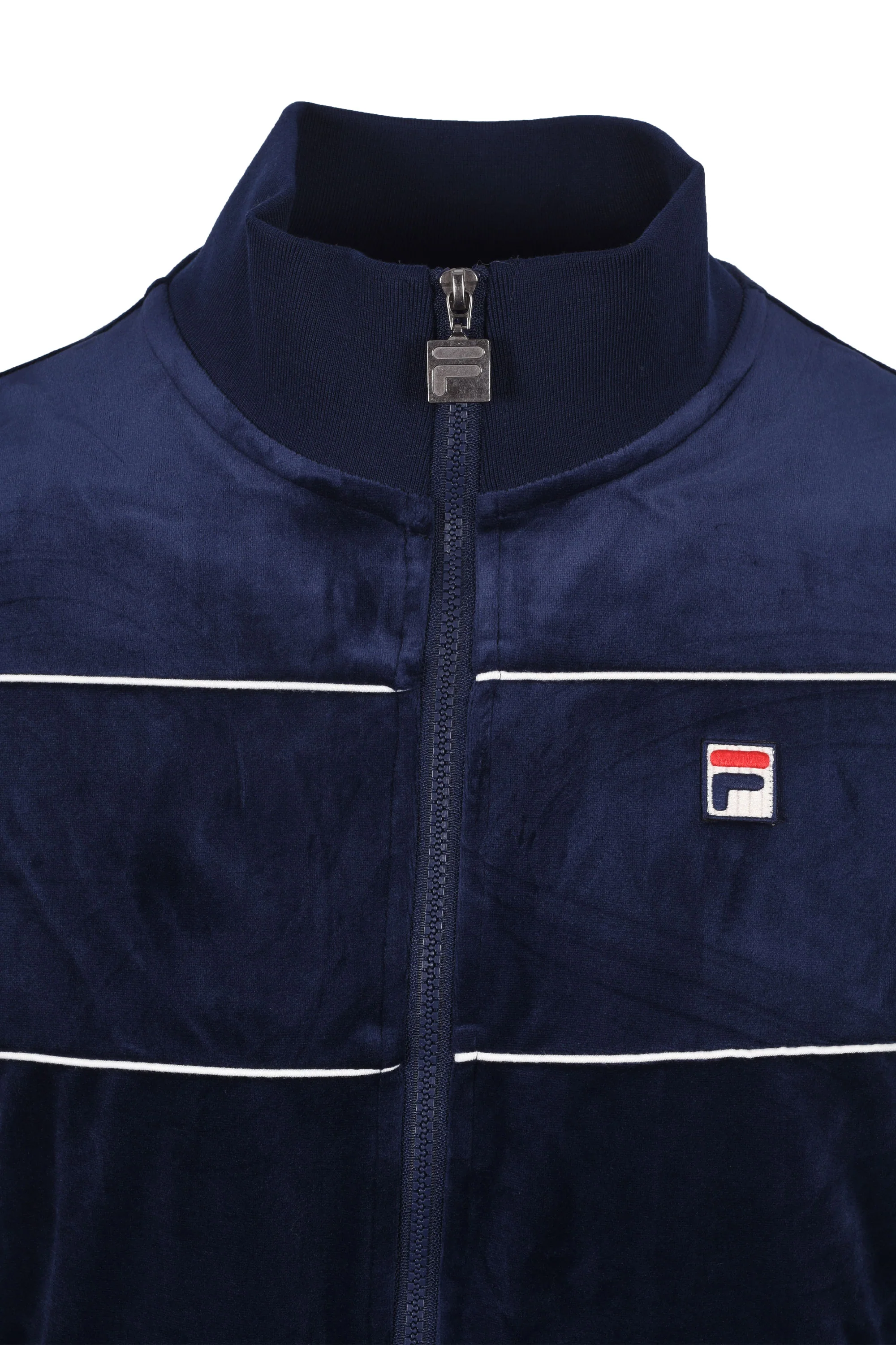 FILA VITTORIO VELOUR TRACK JACKET FILA NAVY/GARDENIA - Image 3