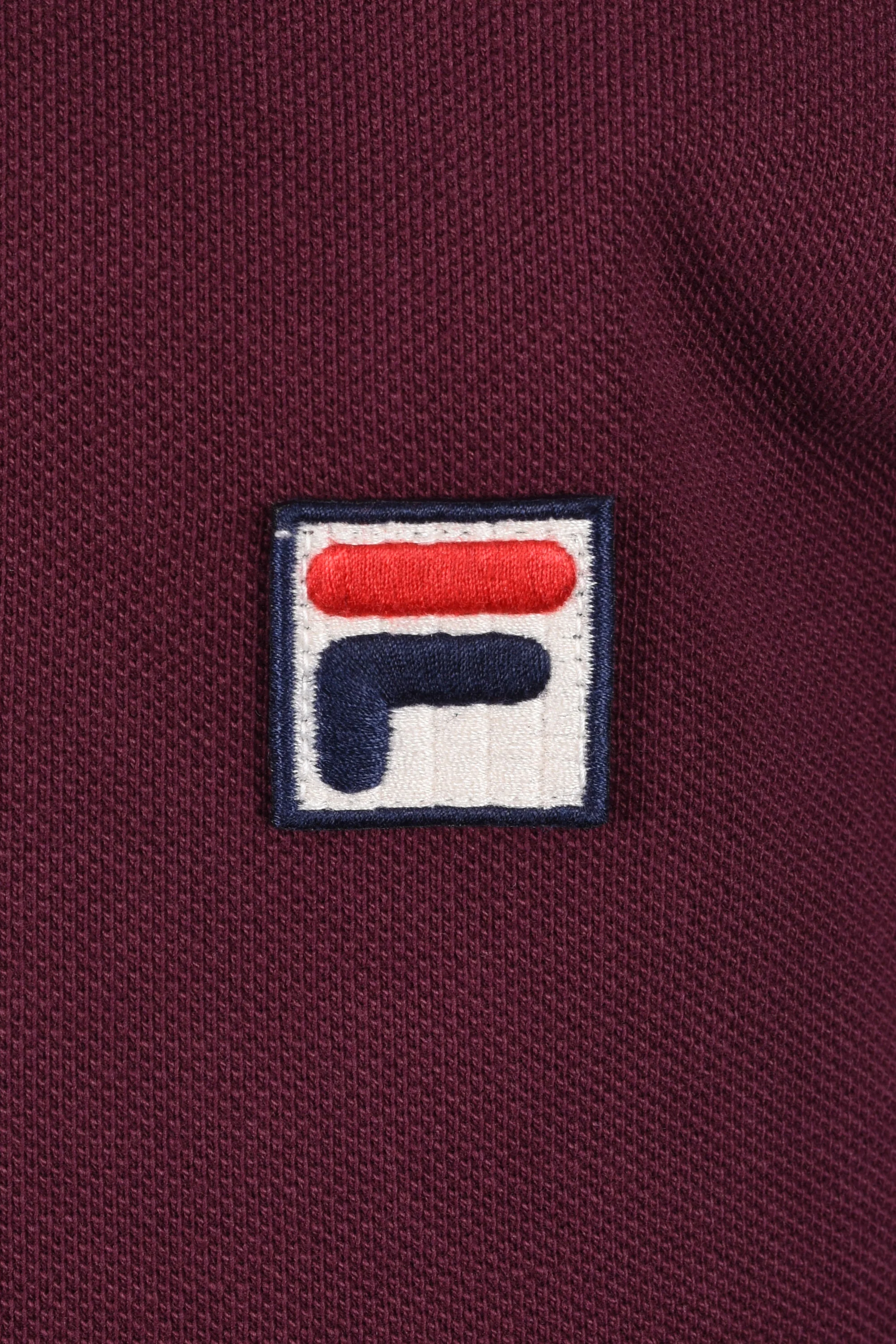 Fila Vintage Zev Polo Burgundy - Image 3