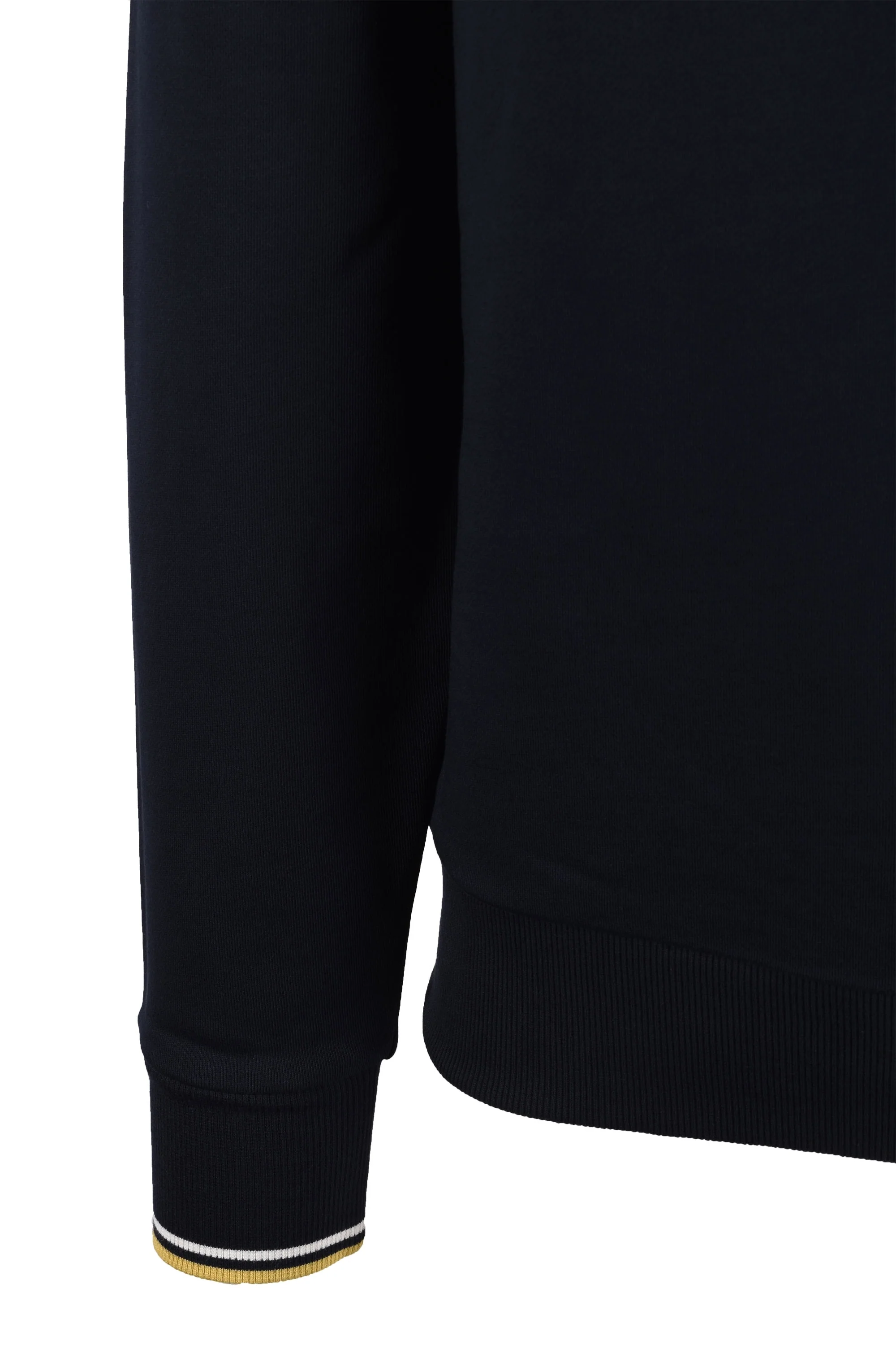 Fred Perry Crew Neck Sweatshirt Navy/Ecru/Honeycomb - Image 3