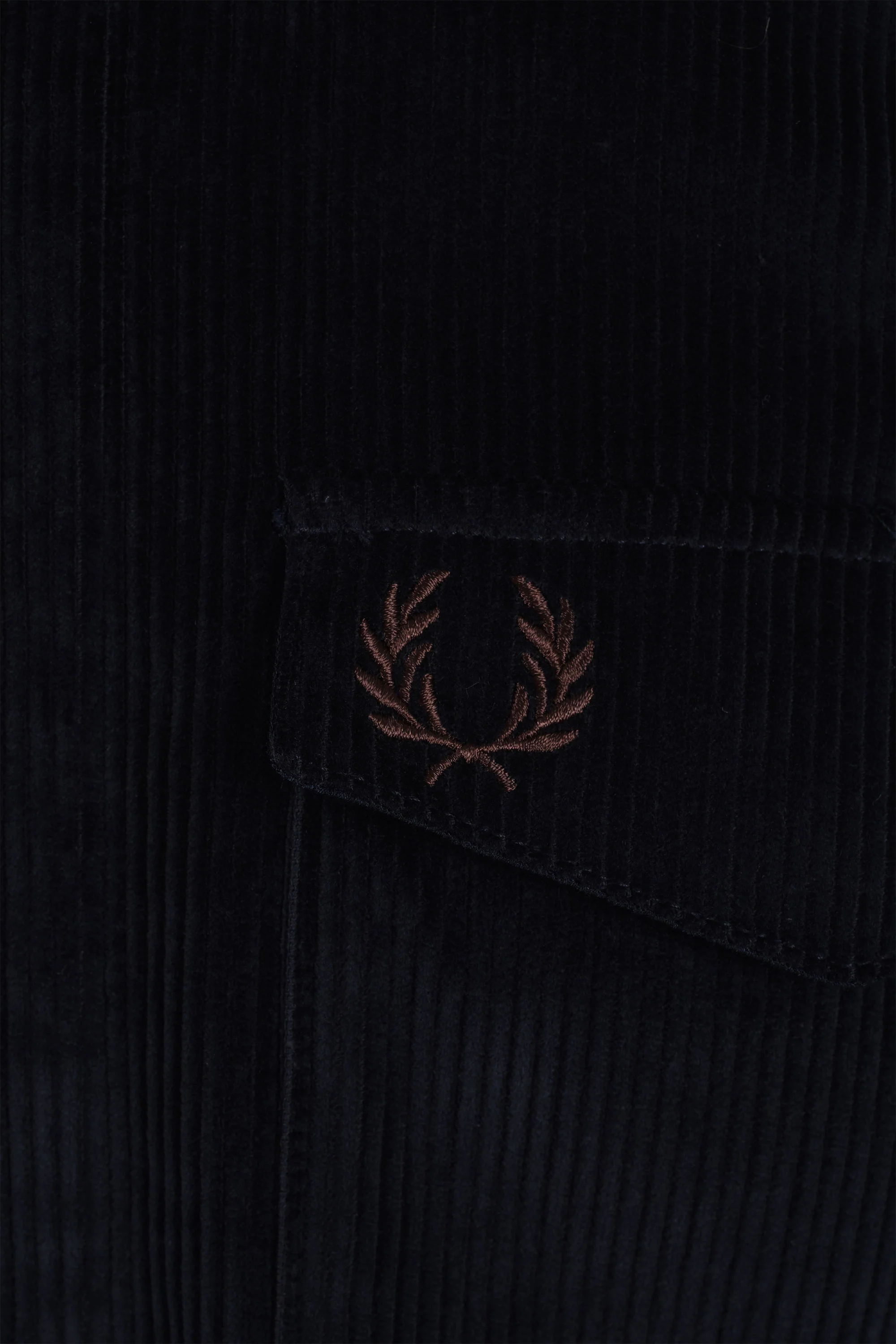 Fred Perry Corduroy Overshirt Navy - Image 3