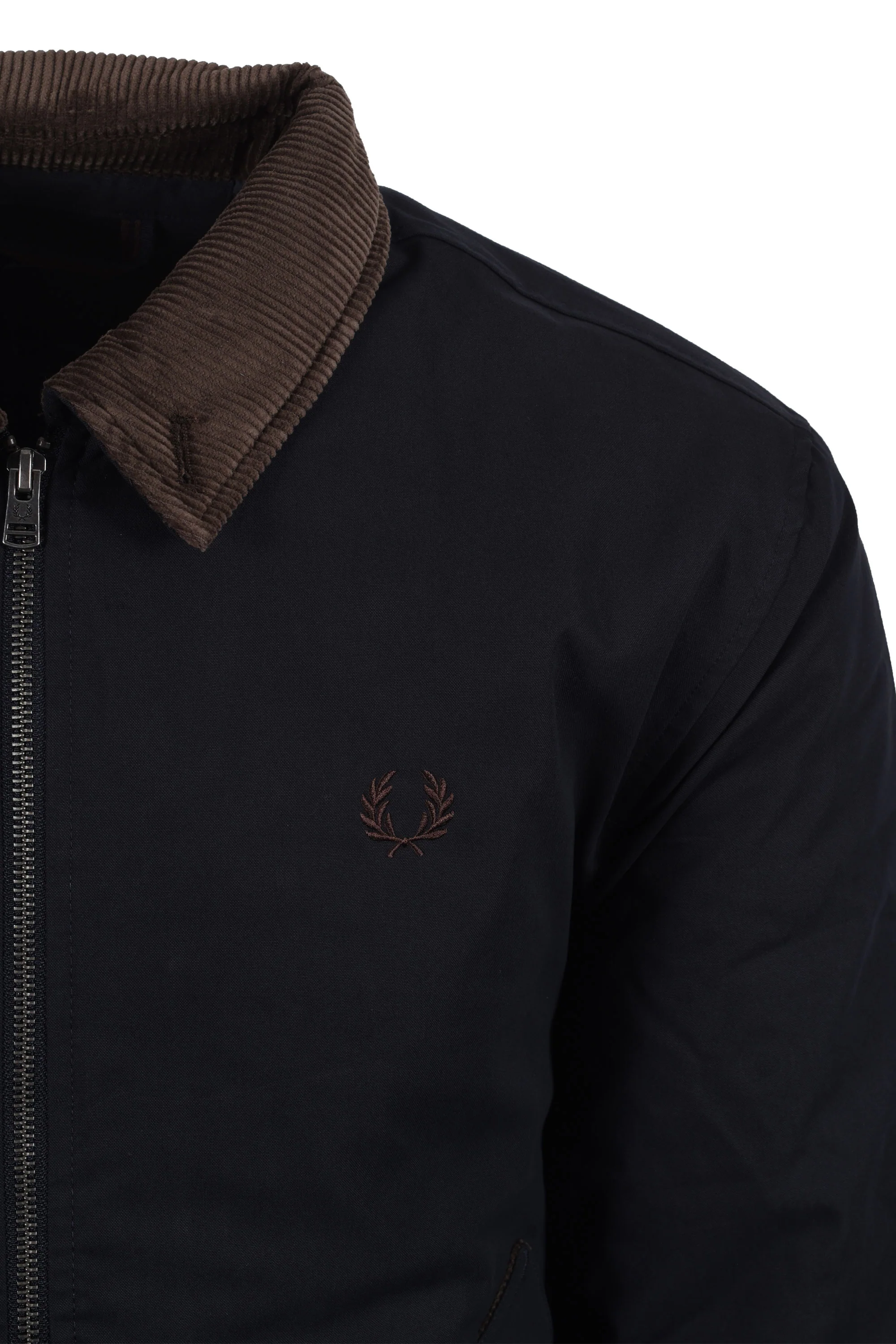 FRED PERRY COTTON CABAN JACKET NAVY - Image 2