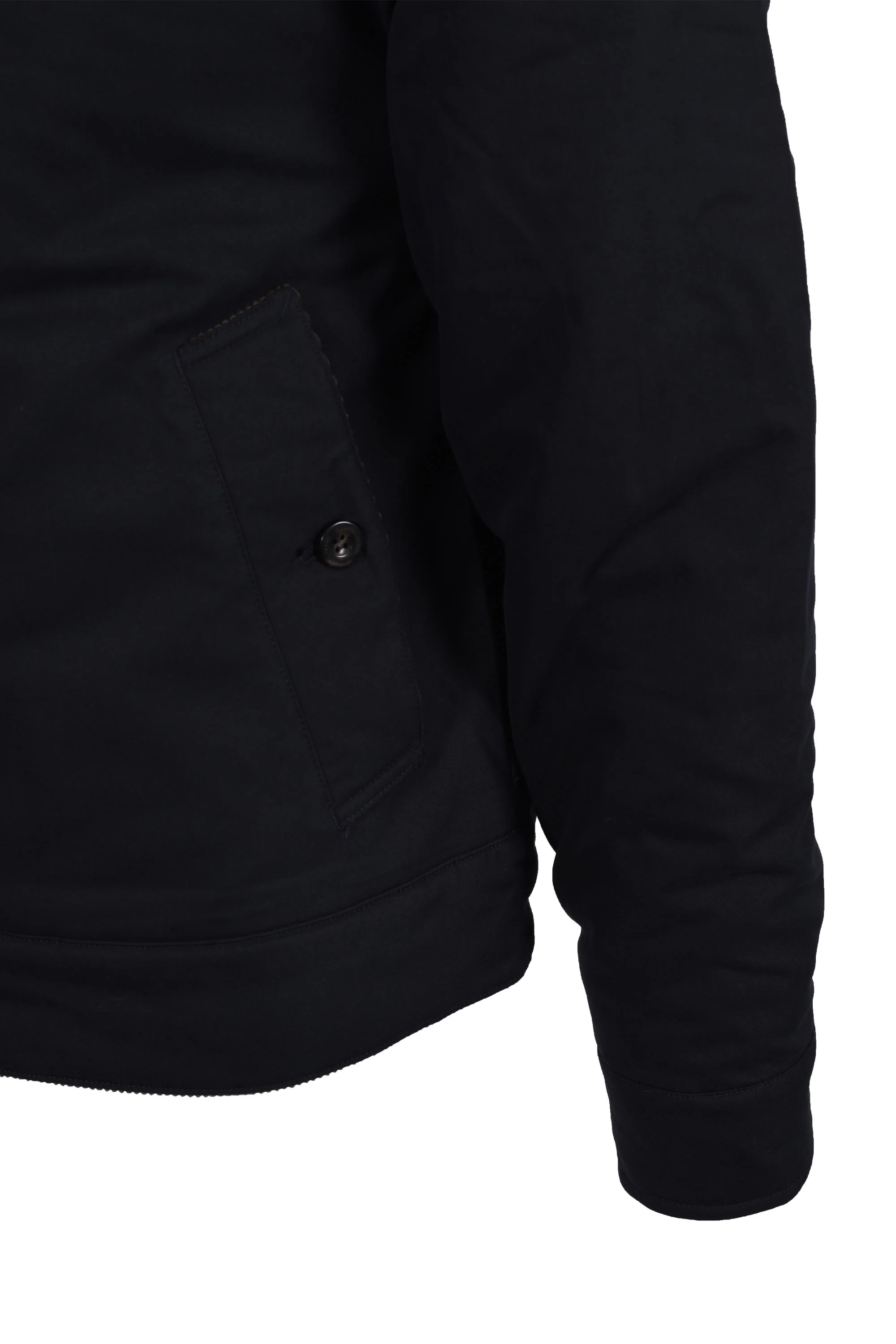 FRED PERRY COTTON CABAN JACKET NAVY - Image 5