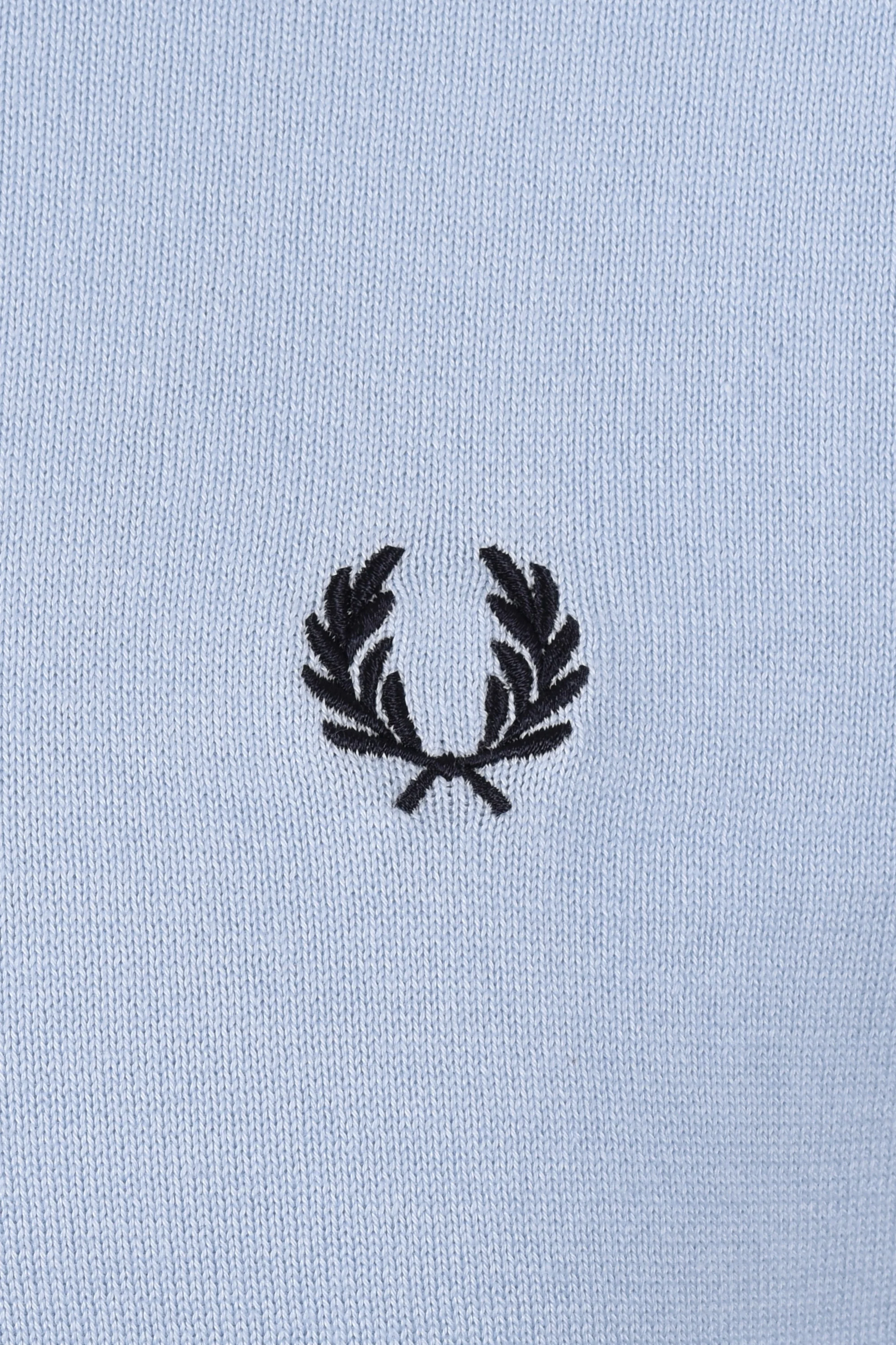 Fred Perry Cotton Knitted Polo Light Smoke - Image 4