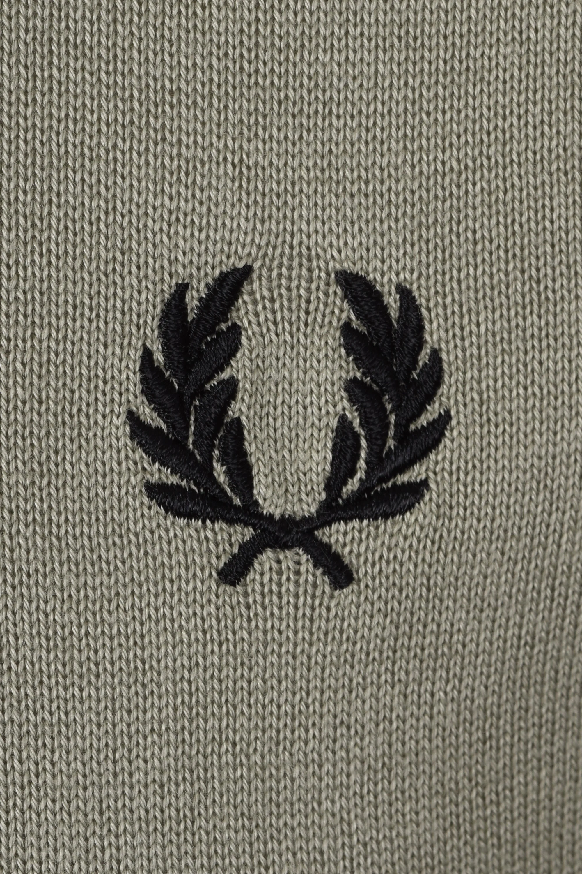 FRED PERRY COTTON KNITTED SHIRT SEAGRASS - Image 3