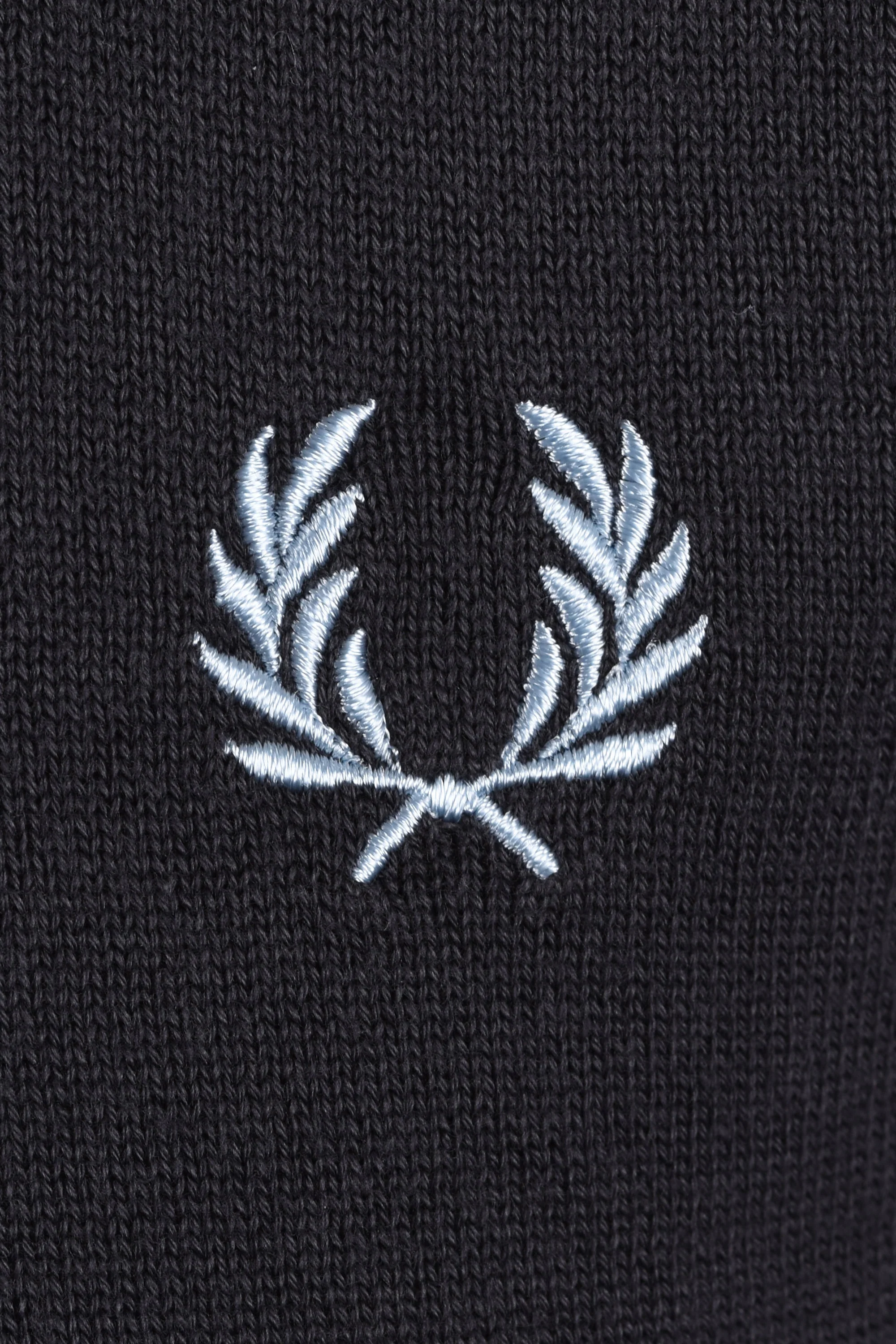 FRED PERRY COTTON KNITTED T-SHIRT ANCHOR GREY - Image 3