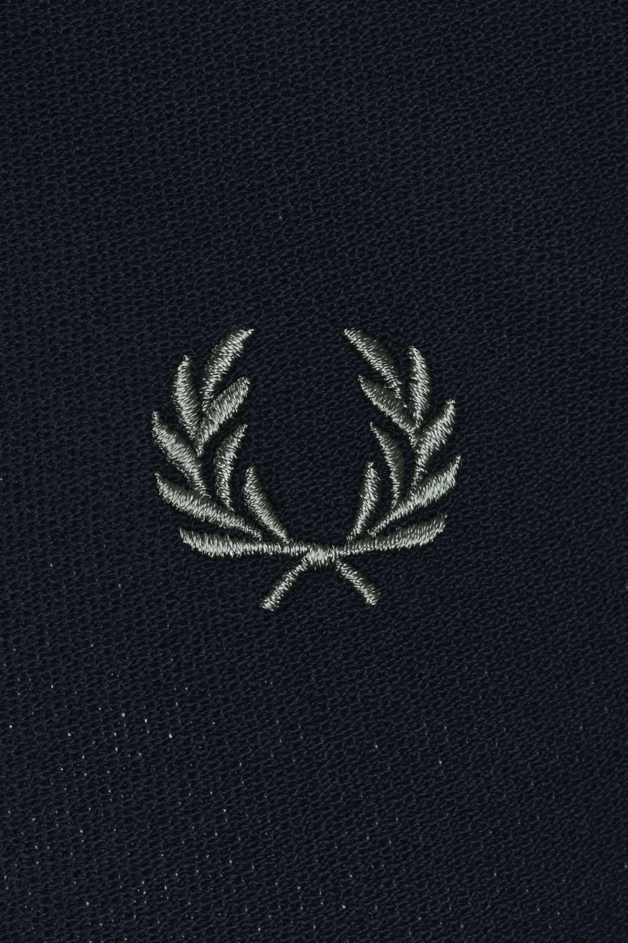 Fred Perry Crepe Pique Polo Shirt Dark Airforce - Image 3