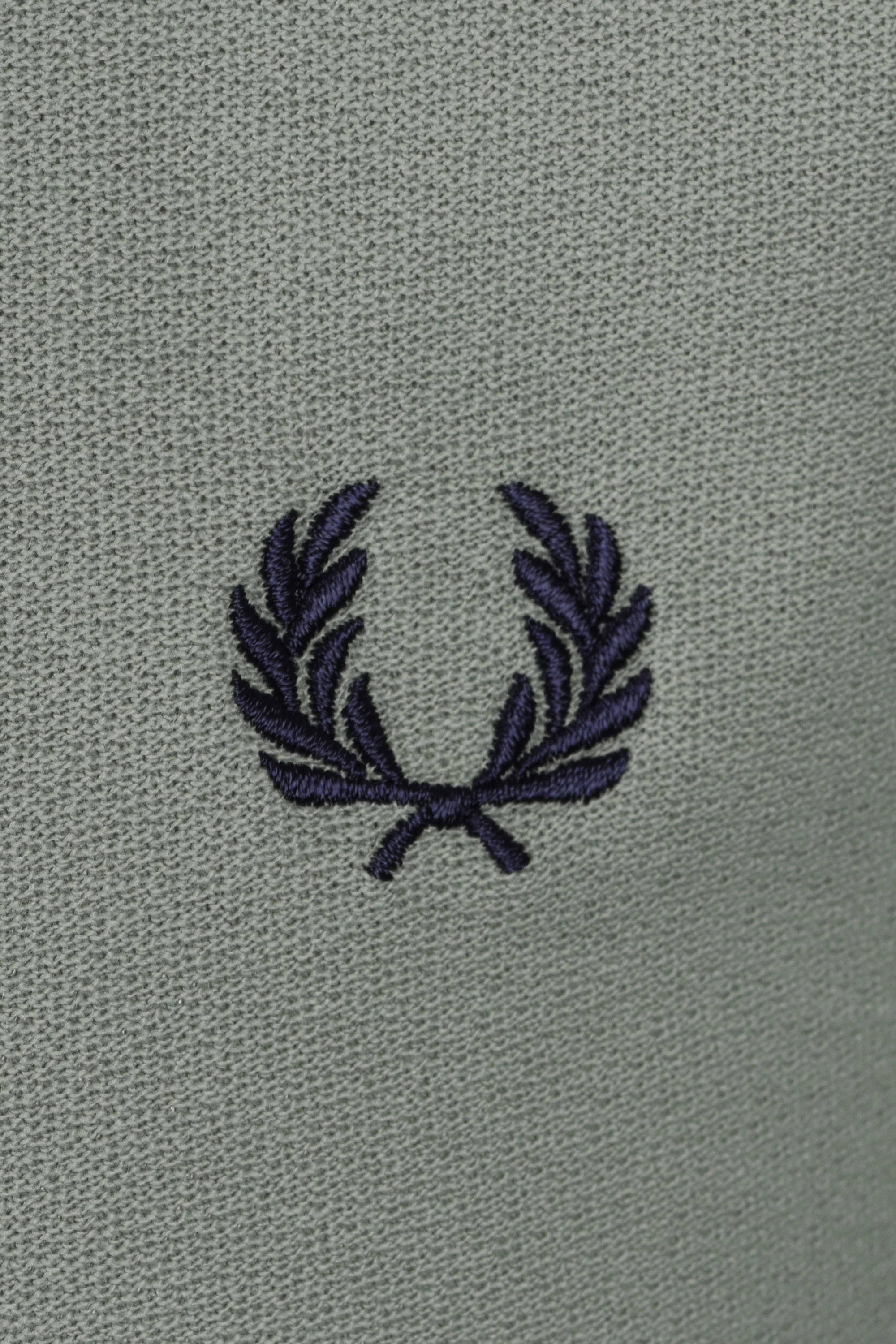 Fred Perry Crepe Pique Polo Shirt Bayleaf - Image 3