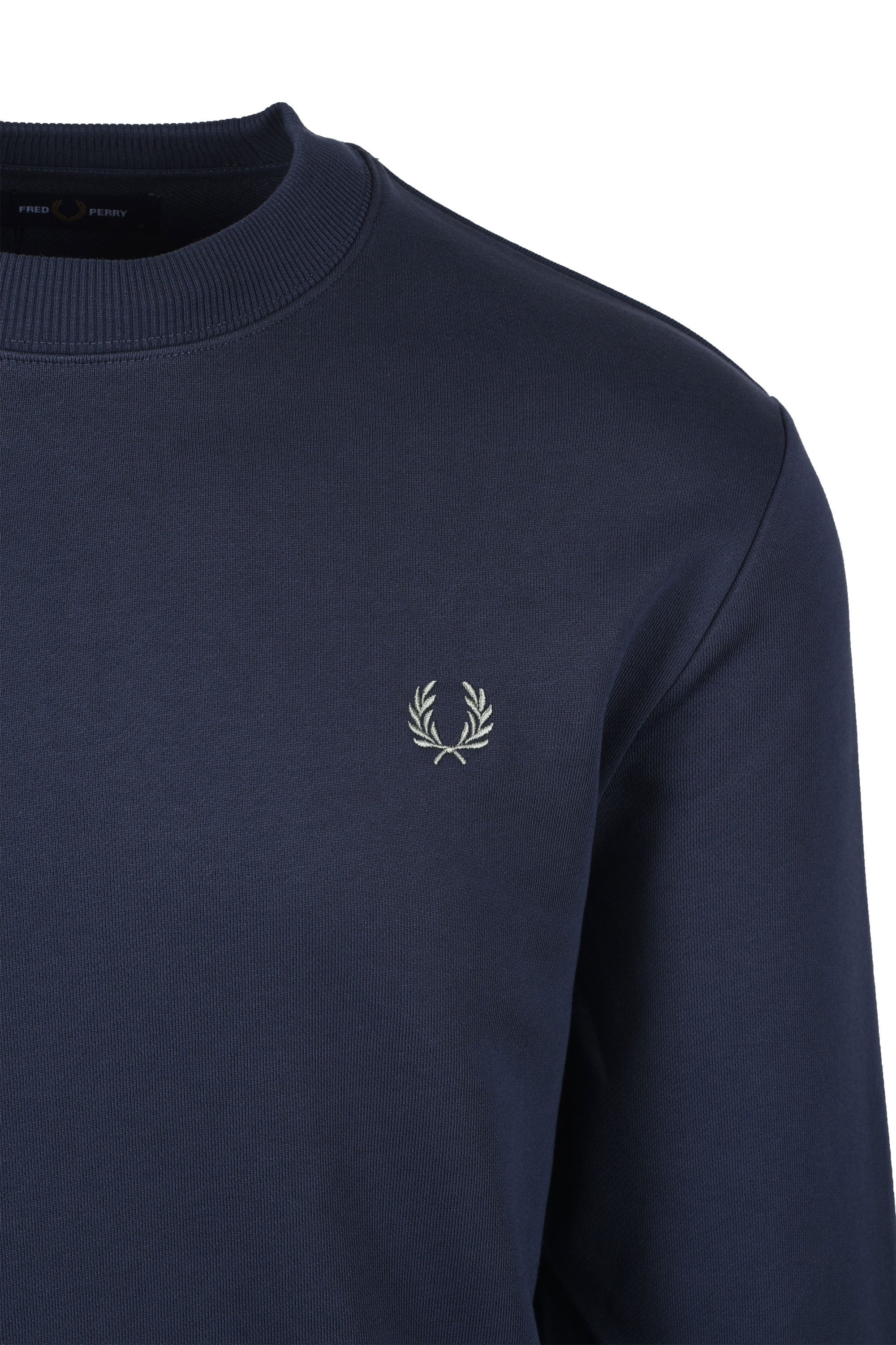 Fred Perry Crew Neck Sweatshirt Dark Airforce/Bayleaf - Image 2