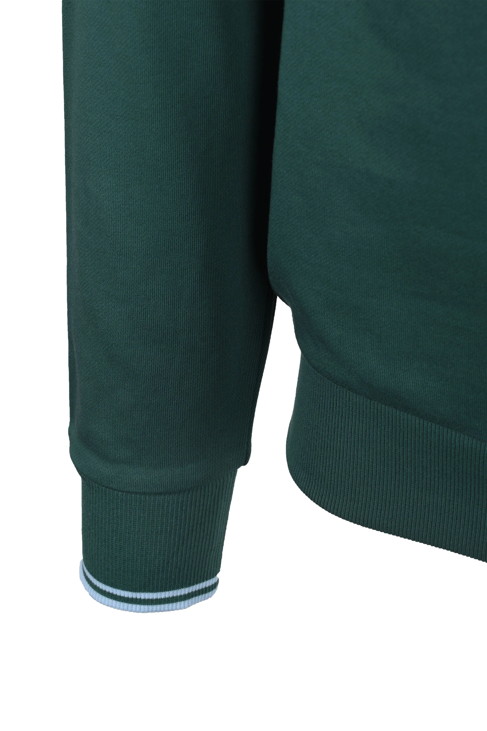 Fred Perry Crew Neck Sweatshirt Sport Green/Track Blue - Image 3