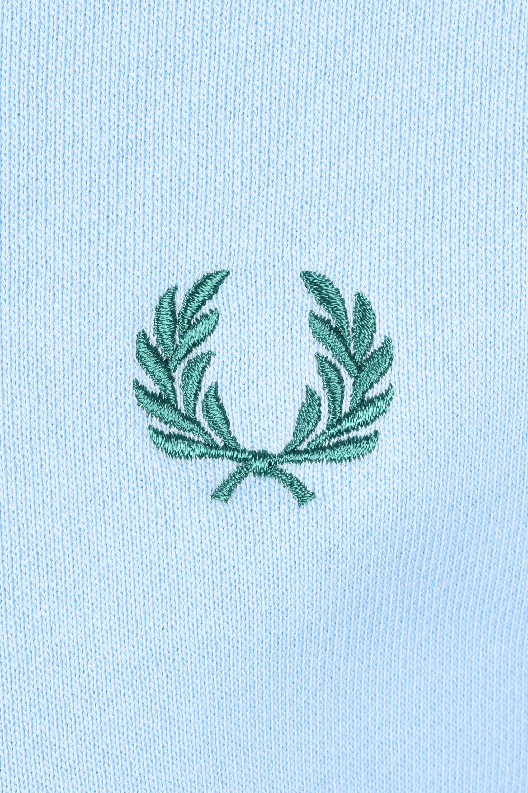 Fred Perry Crew Neck Sweatshirt Track Blue/Burnt Red/Green - Image 3