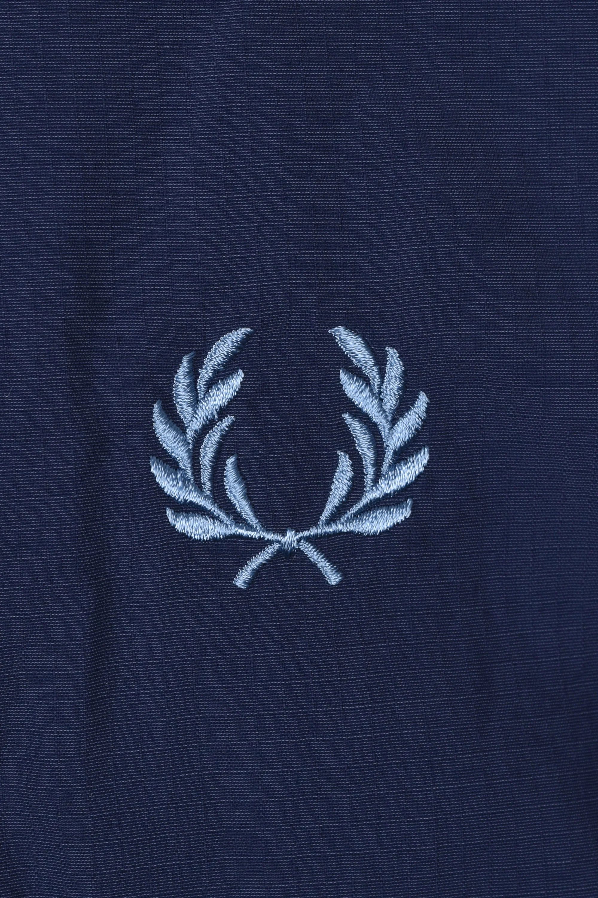 FRED PERRY CROPPED RIPSTOP PARKA TENNIS BLUE - Image 3