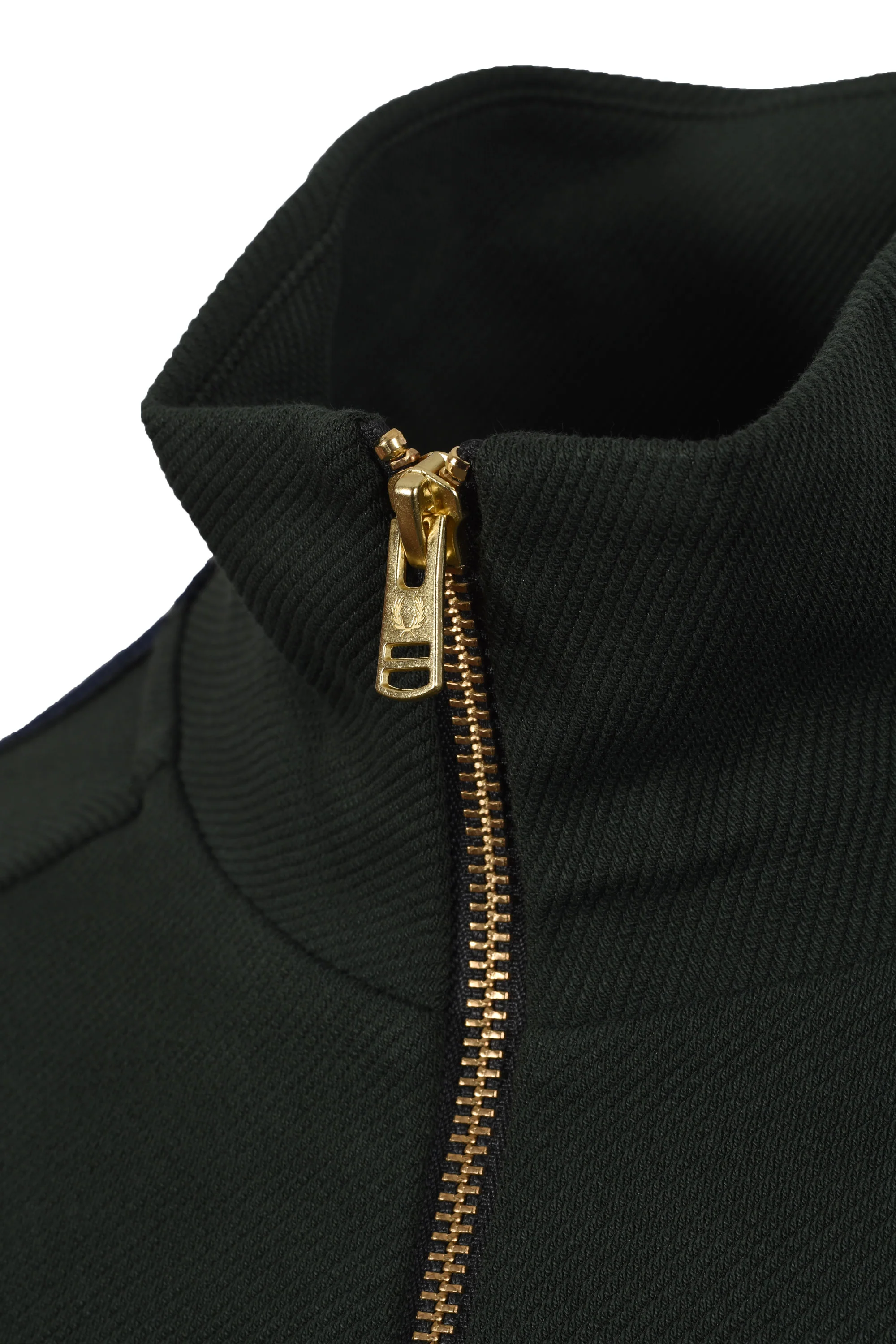FRED PERRY DASH TAPED TRACK JACKET COURT GREEN - Image 4