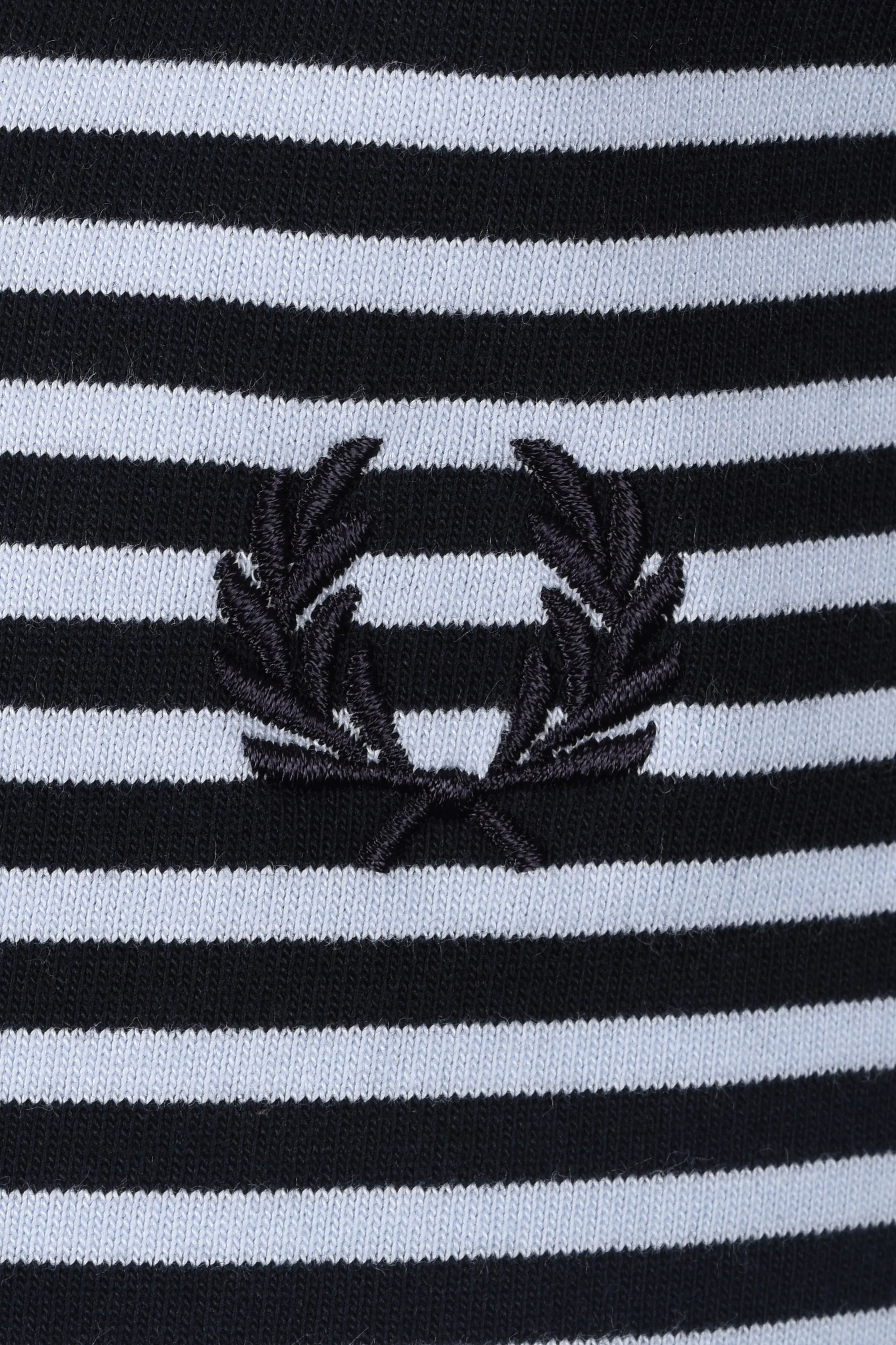 Fred Perry Fine Stripe T-Shirt Navy - Image 3