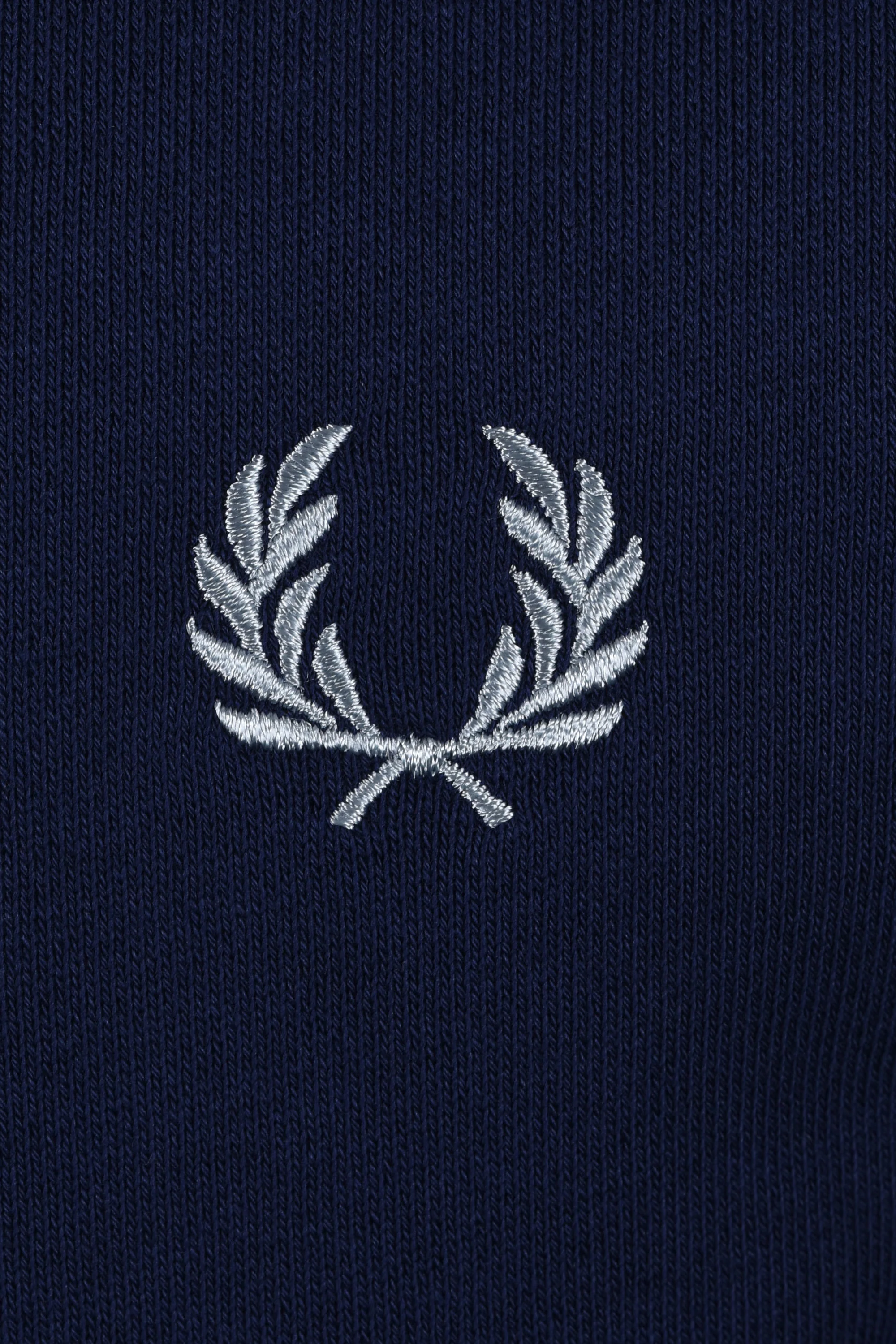 FRED PERRY HALF ZIP SWEATSHIRT FRENCH NAVY/GOLD/BLUE - Image 3