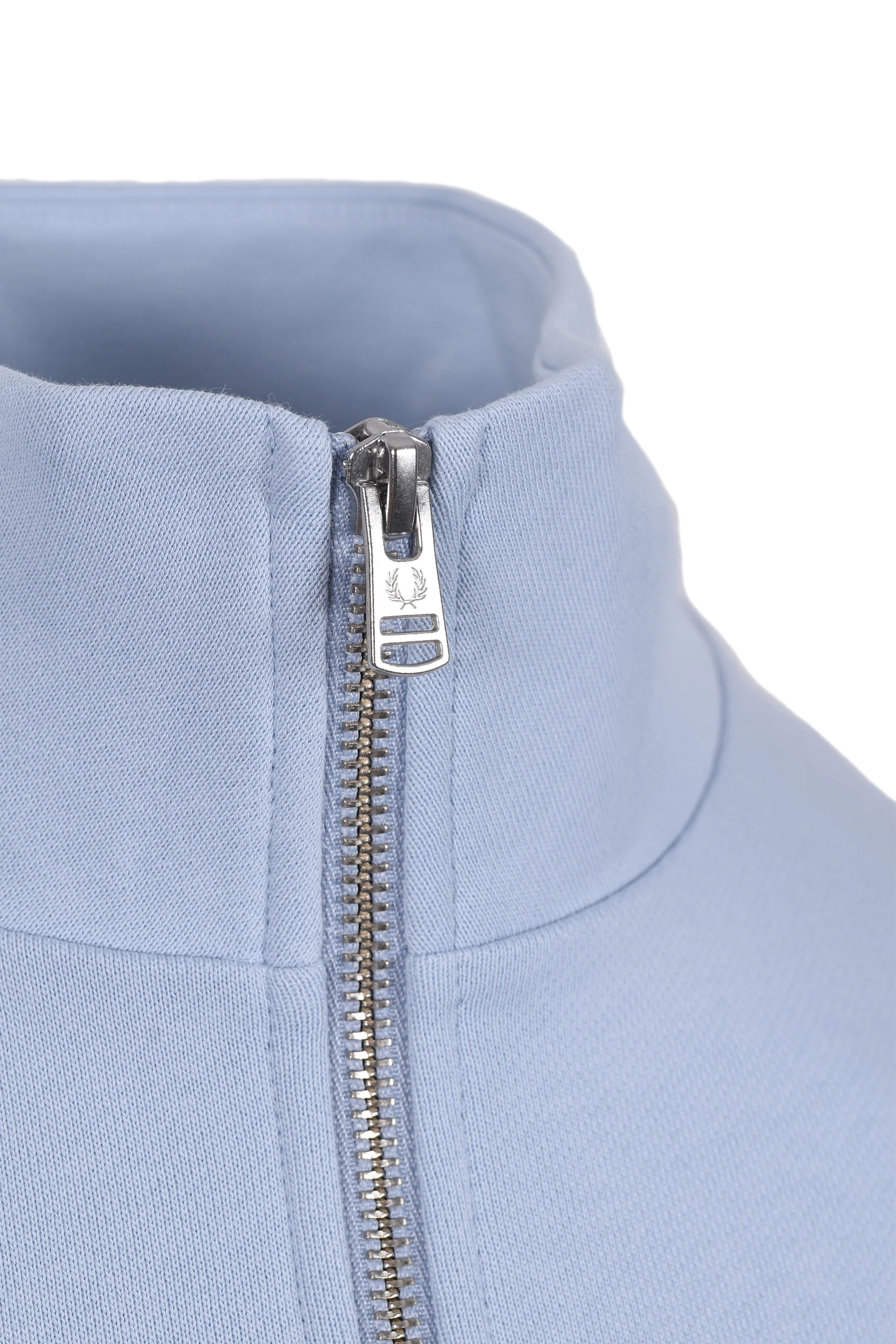Fred Perry Half Zip Sweatshirt Light Smoke - Image 4