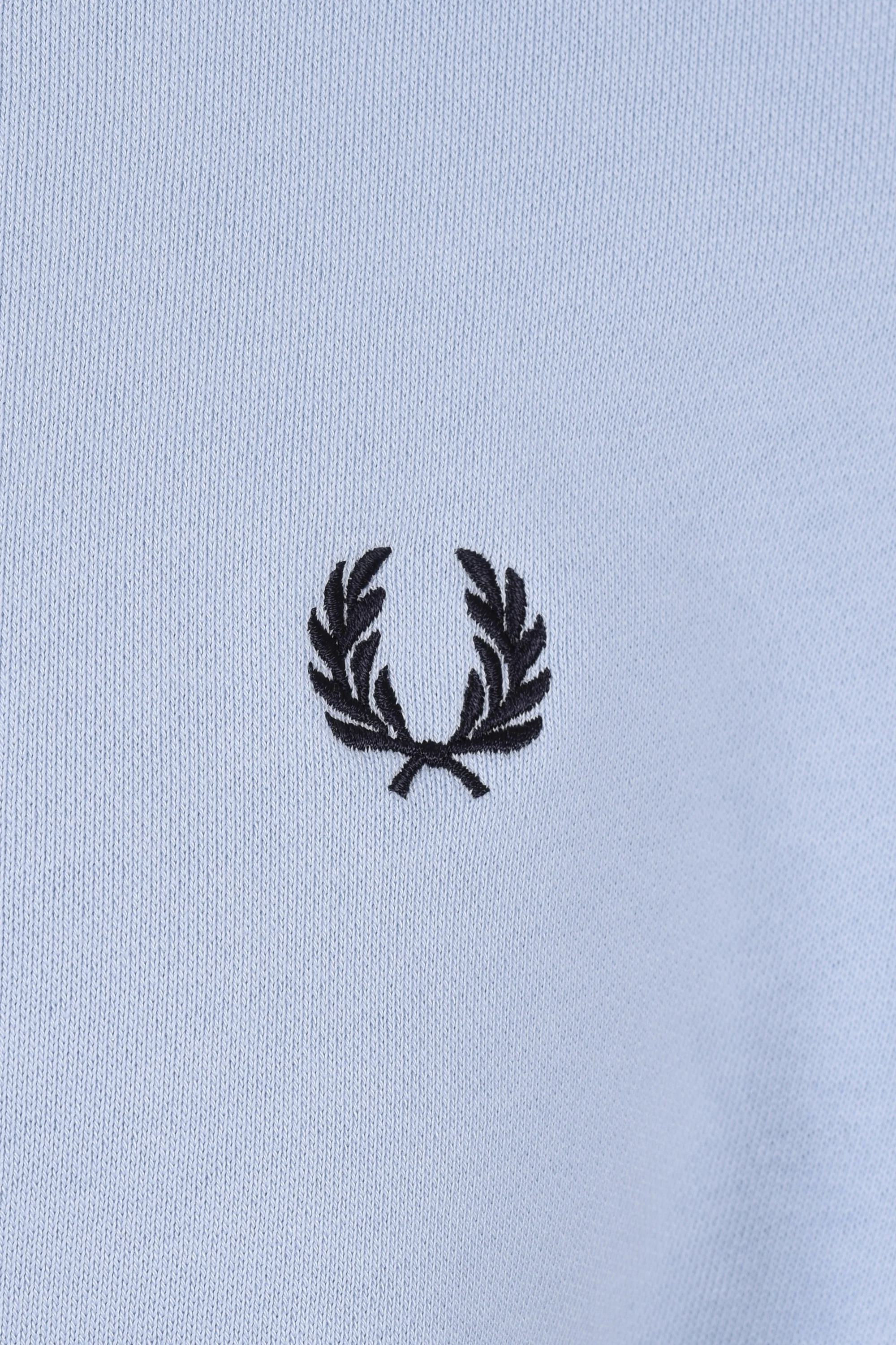 Fred Perry Half Zip Sweatshirt Light Smoke - Image 5