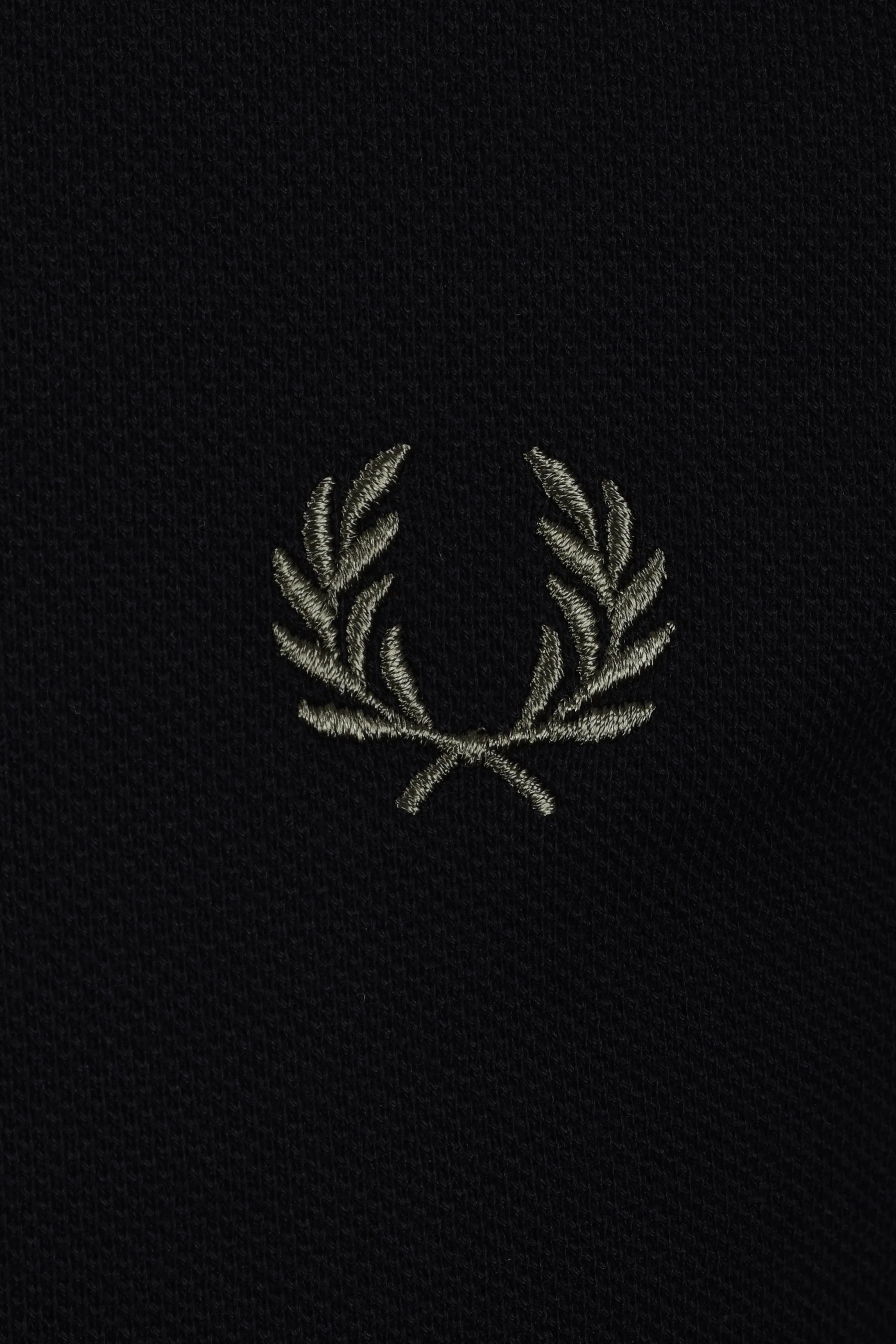 FRED PERRY LS TWIN TIPPED POLO BLACK/ECRU/LRLWR - Image 3