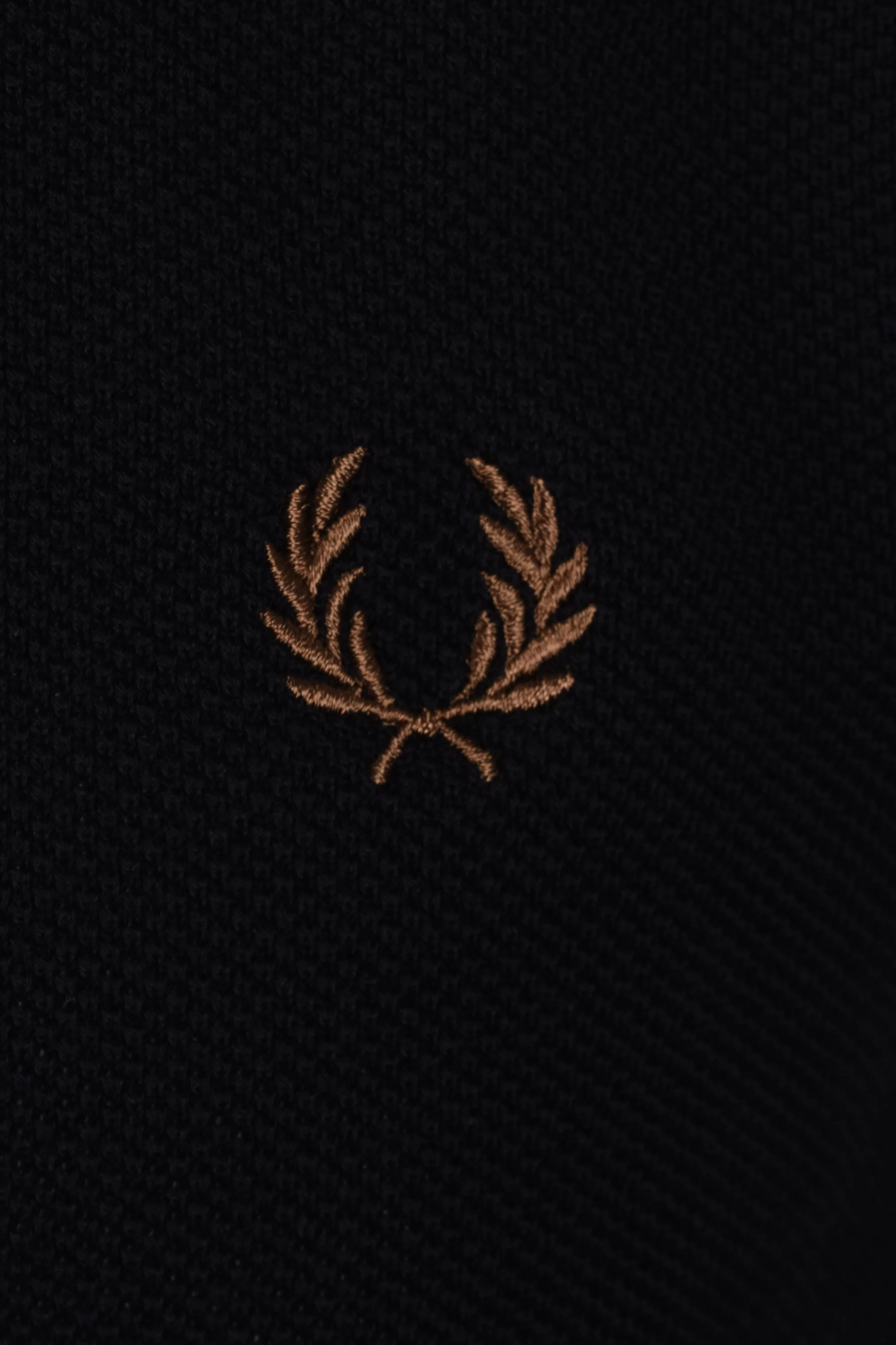 Fred Perry Pique Knitted Polo Black - Image 3