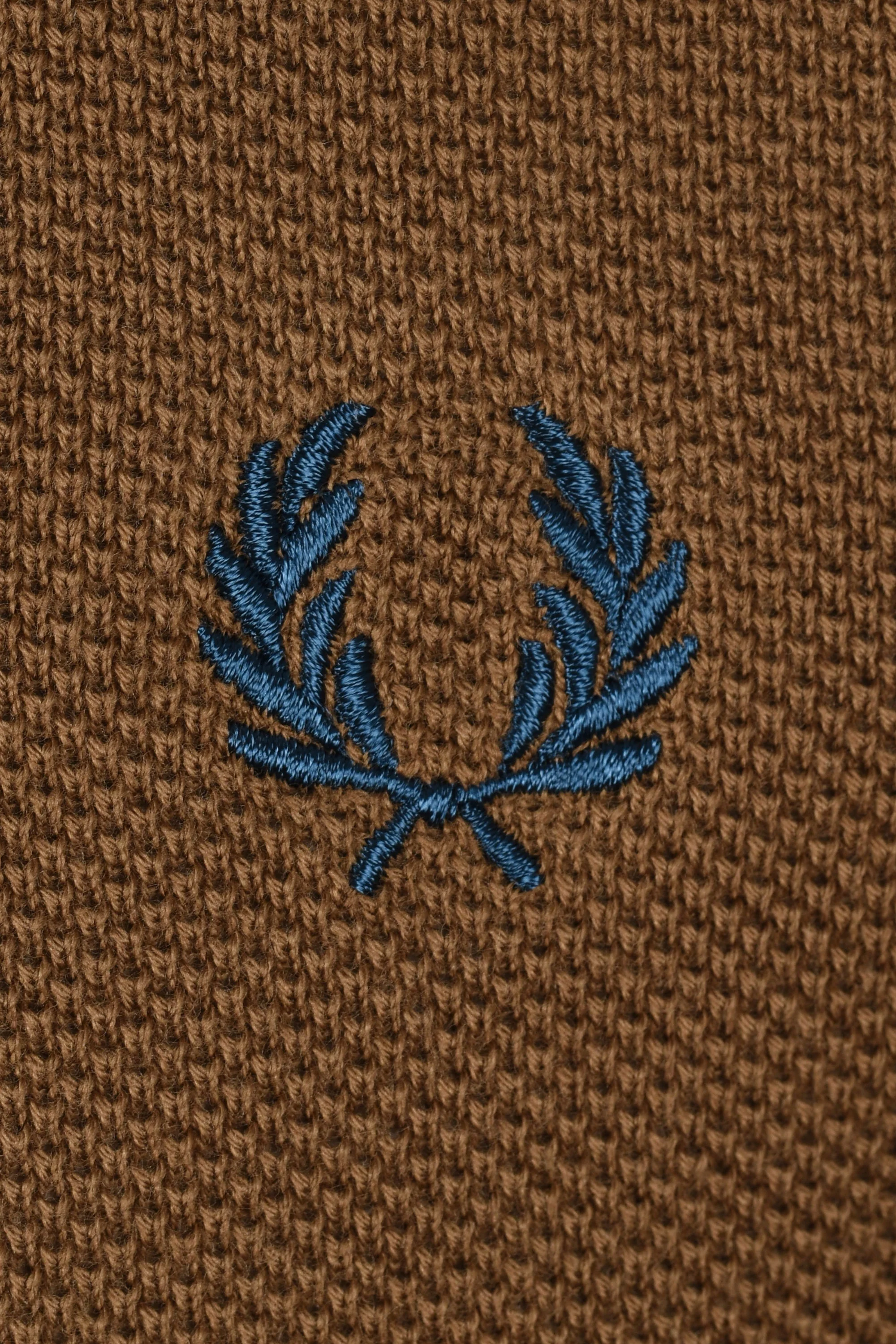 Fred Perry Pique Knitted Polo Shaded Stone - Image 3