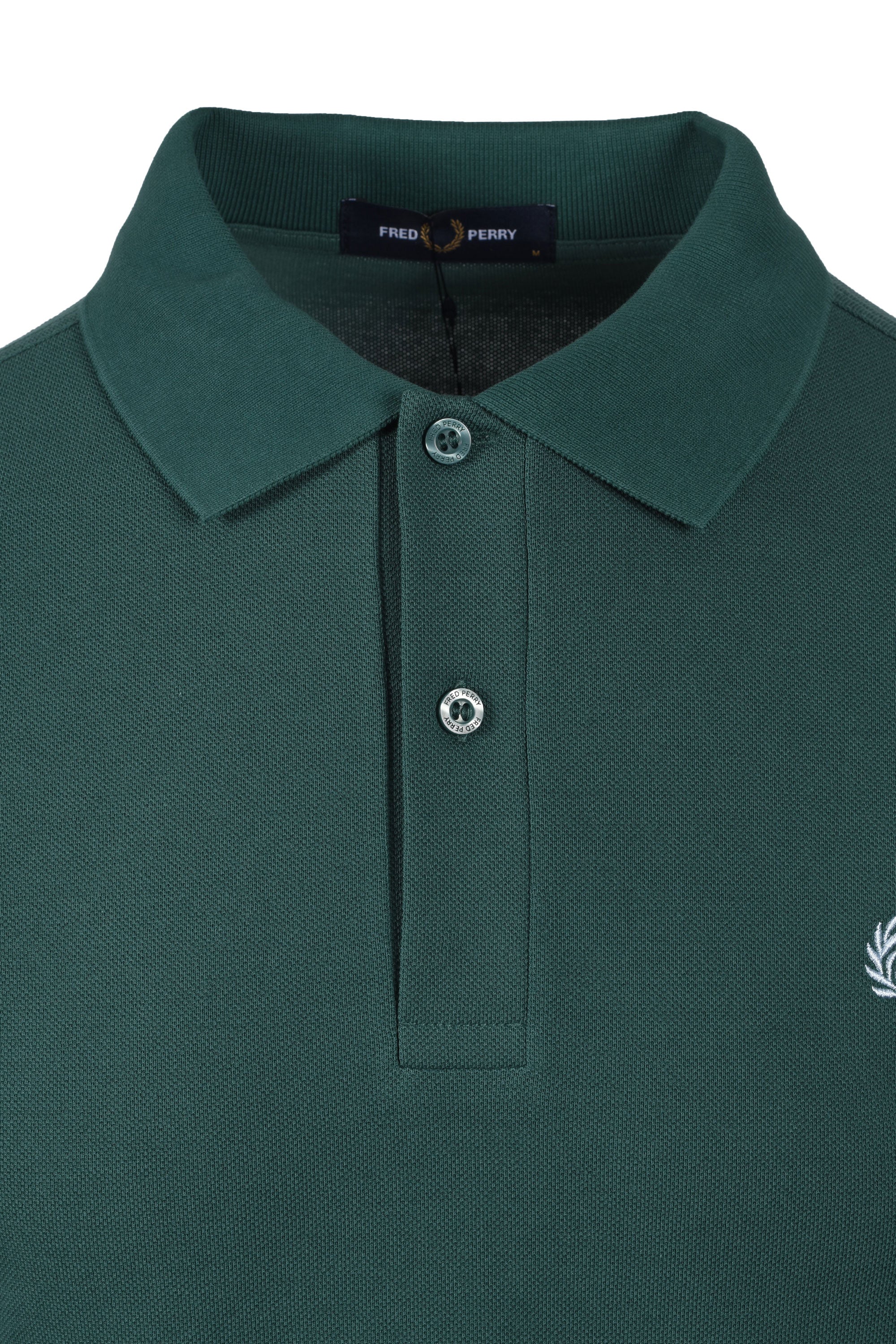 FRED PERRY POLO SHIRT SPORT GREEN/TRACK BLUE - Image 2