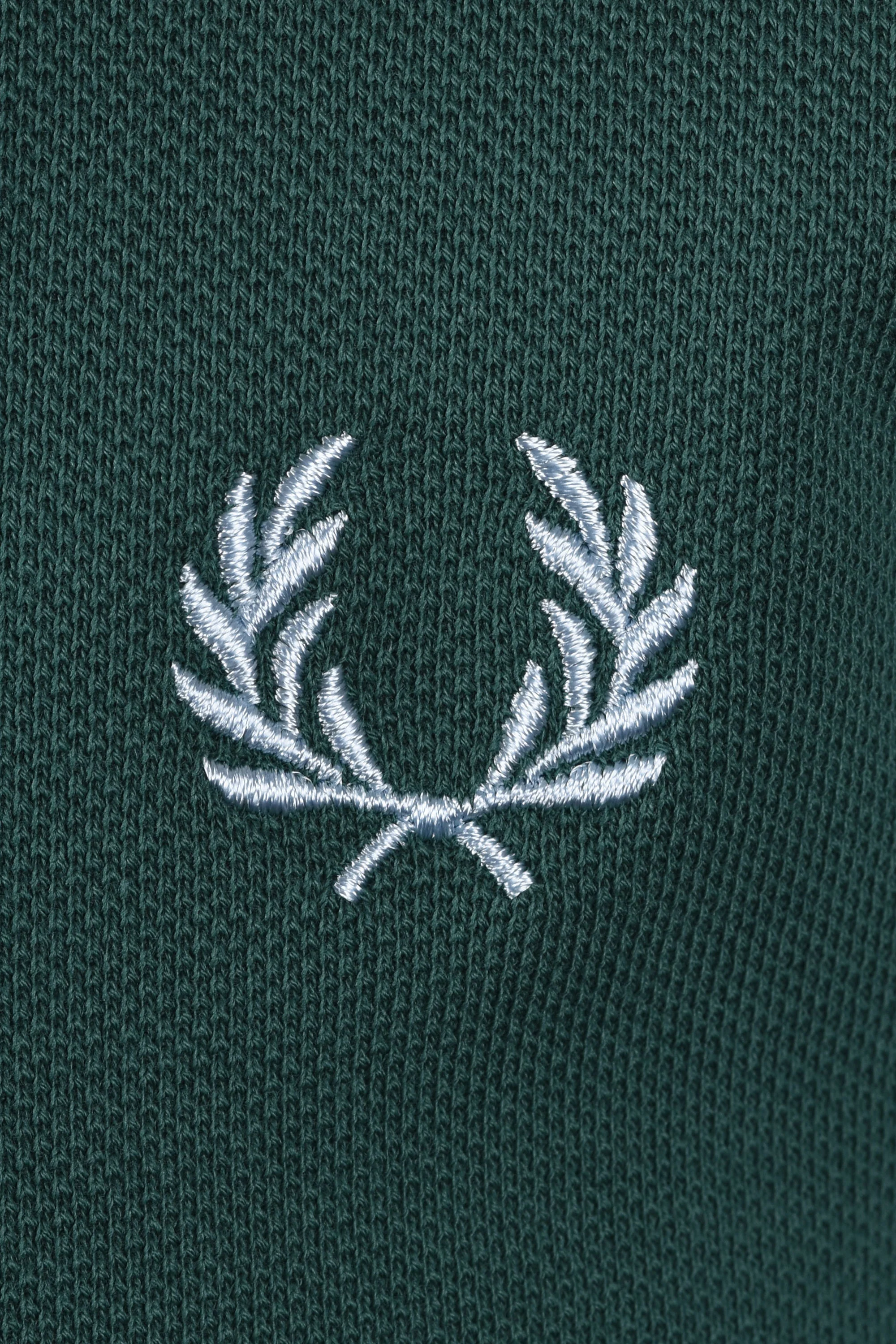 FRED PERRY POLO SHIRT SPORT GREEN/TRACK BLUE - Image 3