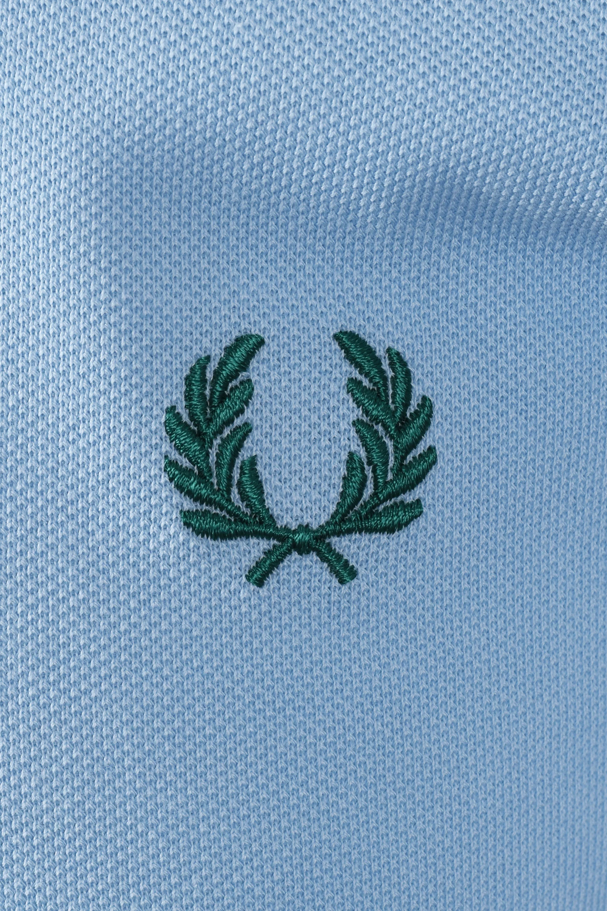 FRED PERRY POLO SHIRT TRACK BLUE/SPORT GREEN - Image 3
