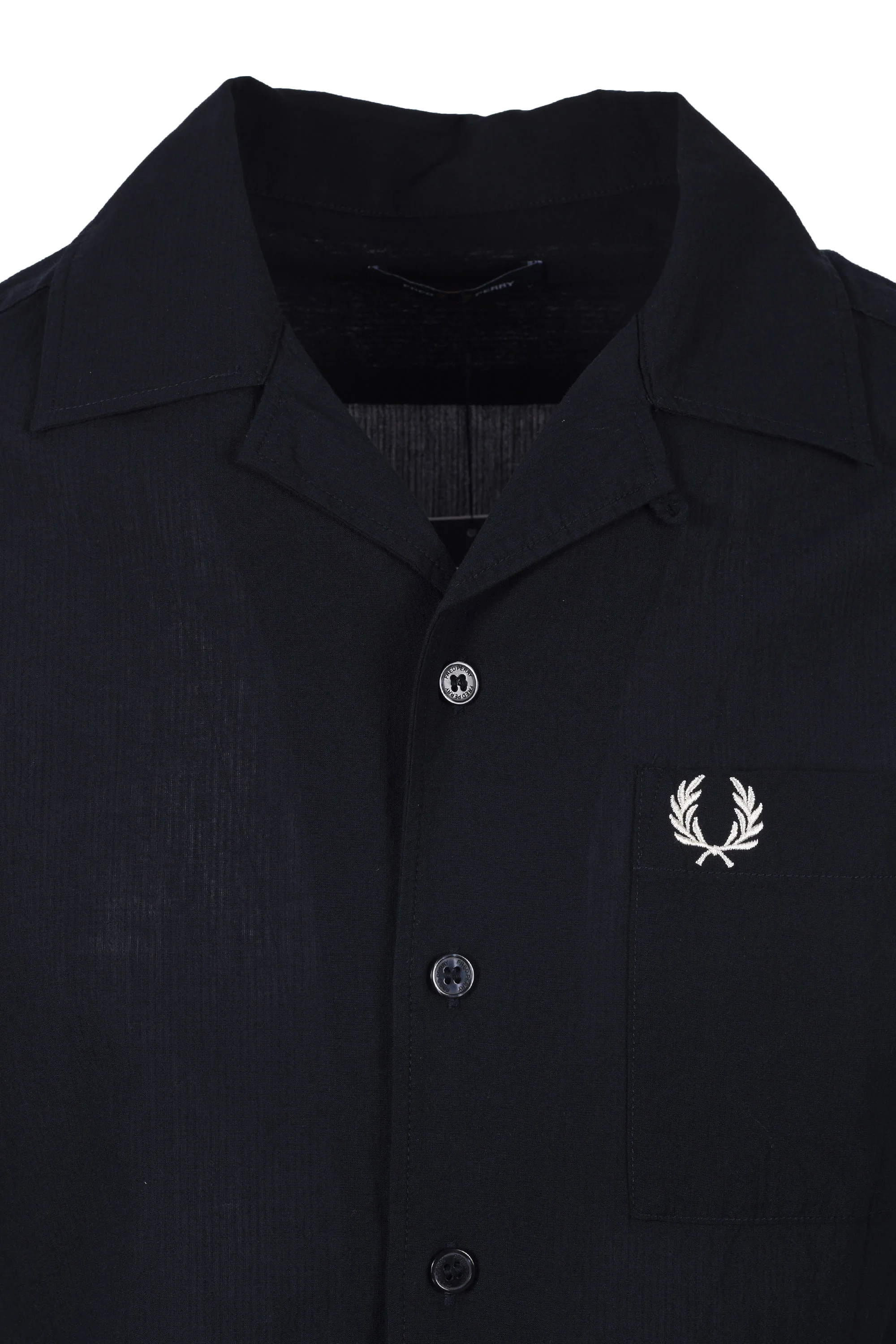 Fred Perry Revere Collar Shirt Navy - Image 2