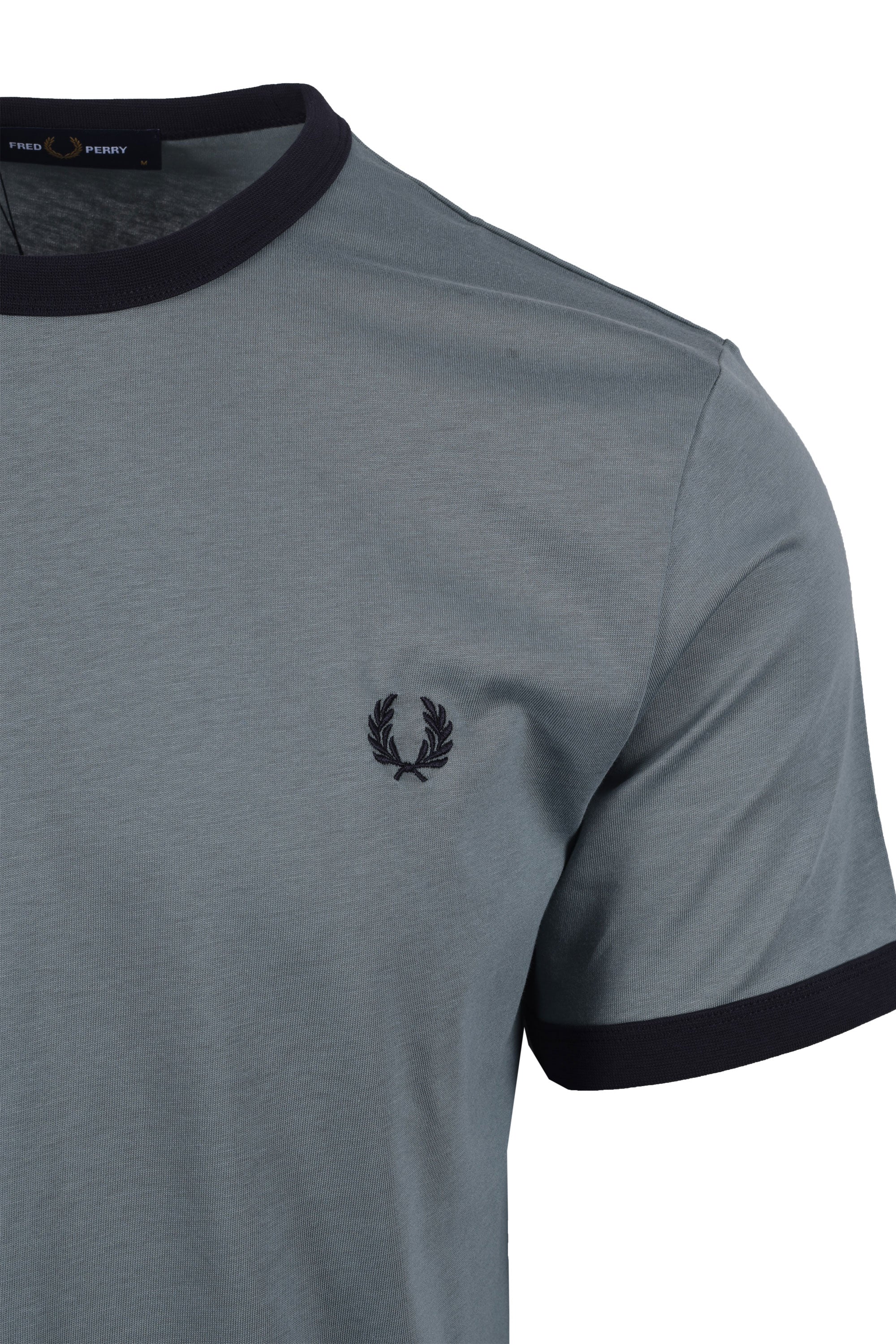 FRED PERRY RINGER T-SHIRT STOCKPORT BLUE/NAVY - Image 2