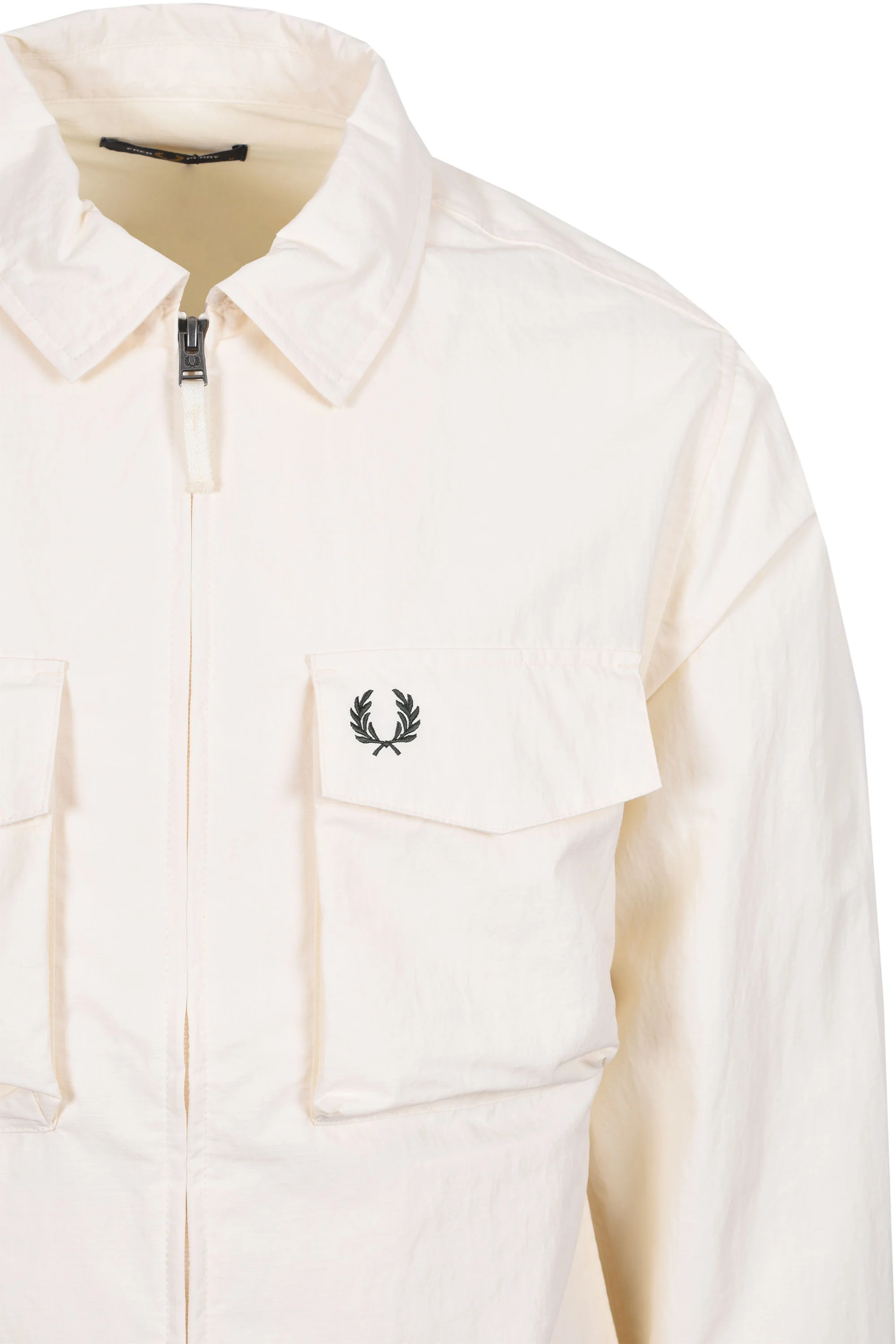 FRED PERRY RIPSTOP POCKET OVERSHIRT ECRU - Image 2