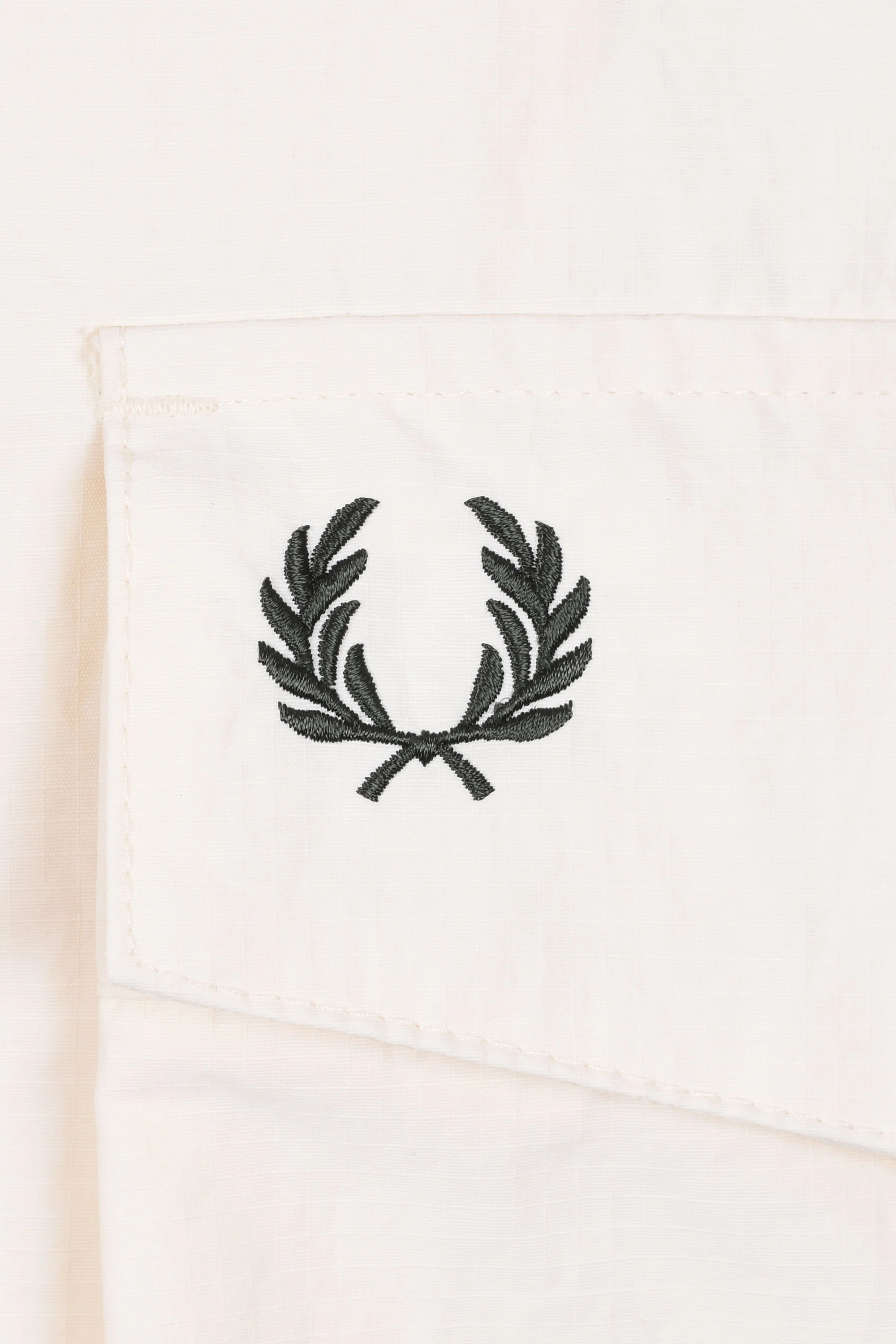 FRED PERRY RIPSTOP POCKET OVERSHIRT ECRU - Image 3