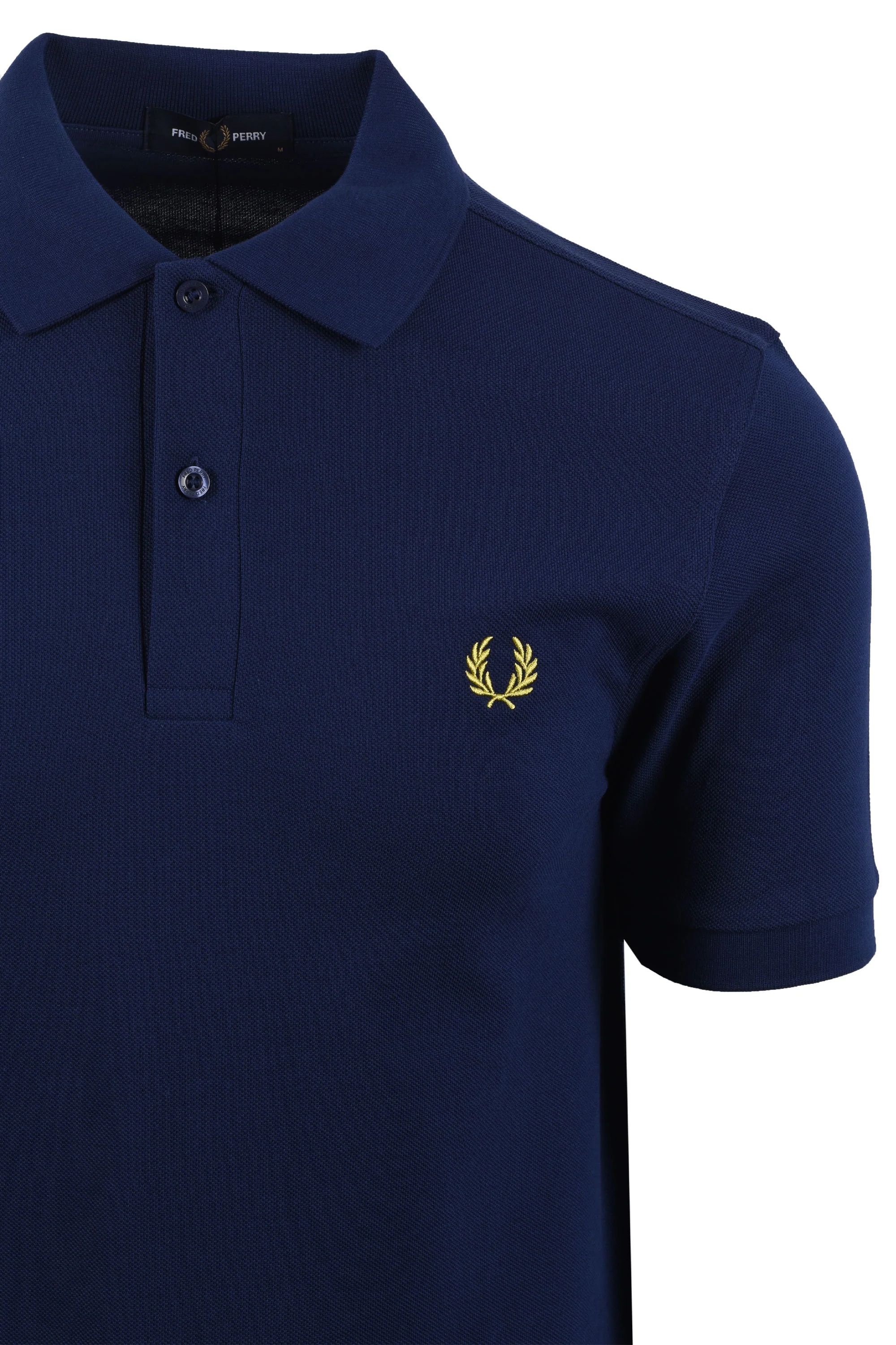 FRED PERRY SHIRT FRENCH NAVY/CITRON - Image 2