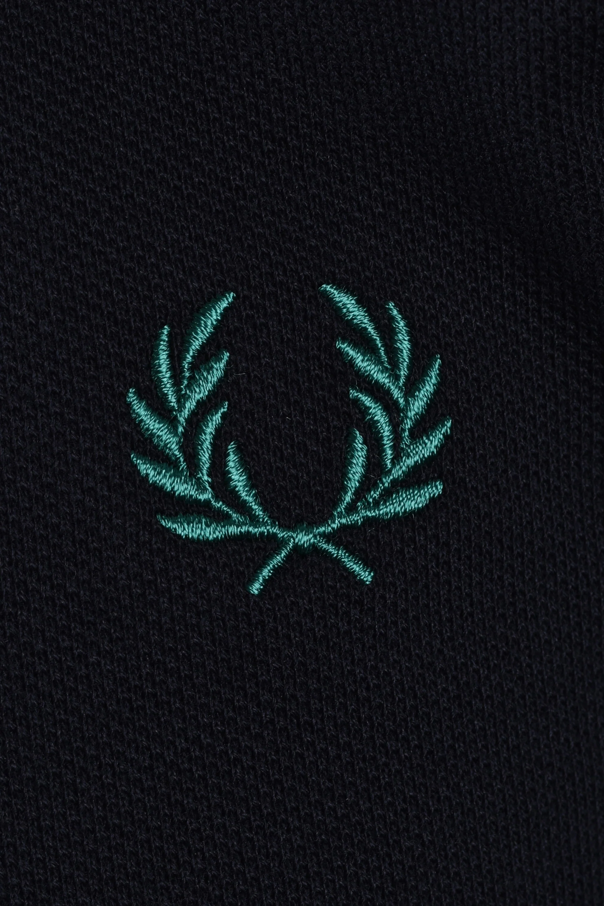 FRED PERRY SHIRT NAVY/SPORT GREEN - Image 3