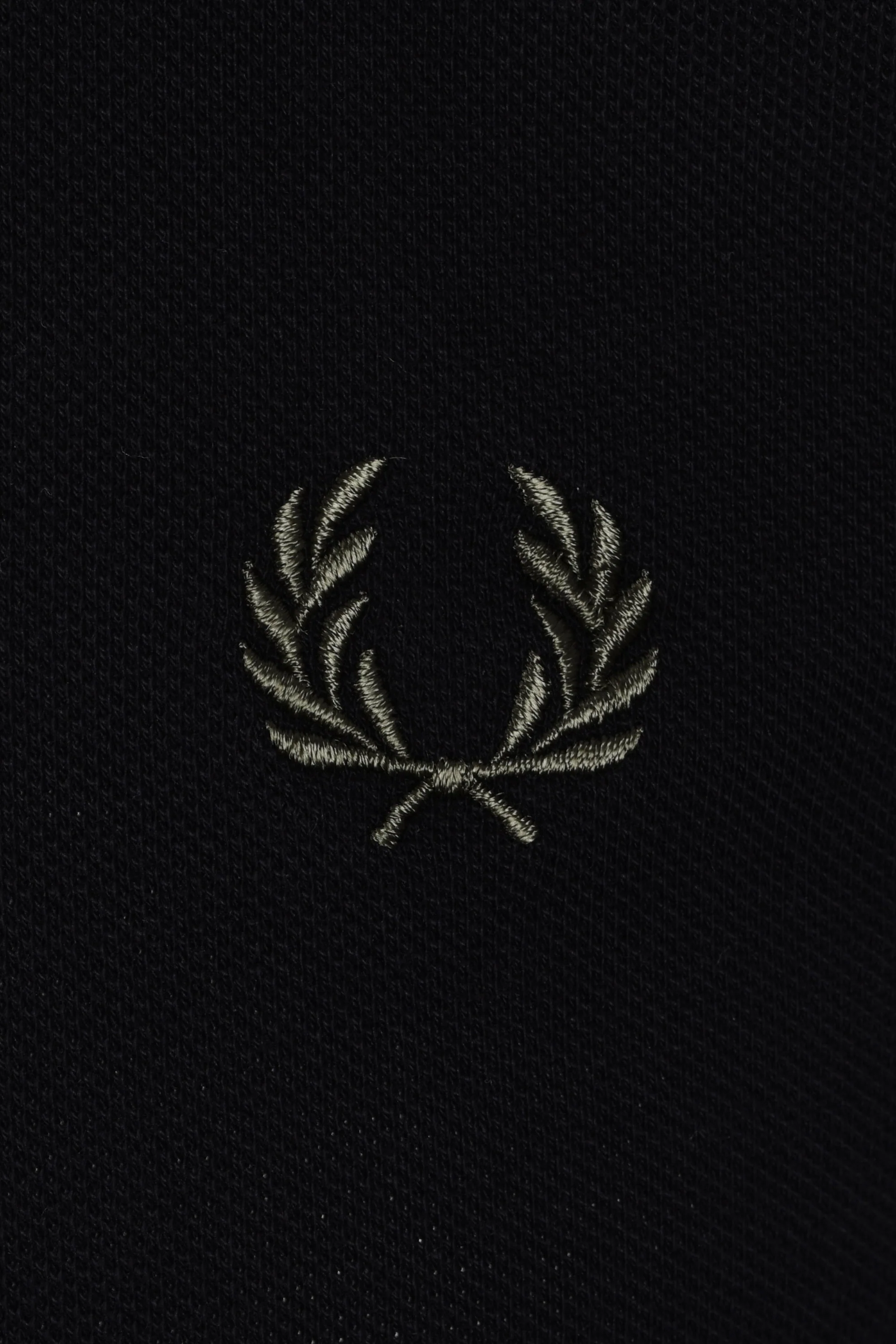FRED PERRY STRIPED CUFF T-SHIRT BLACK - Image 3