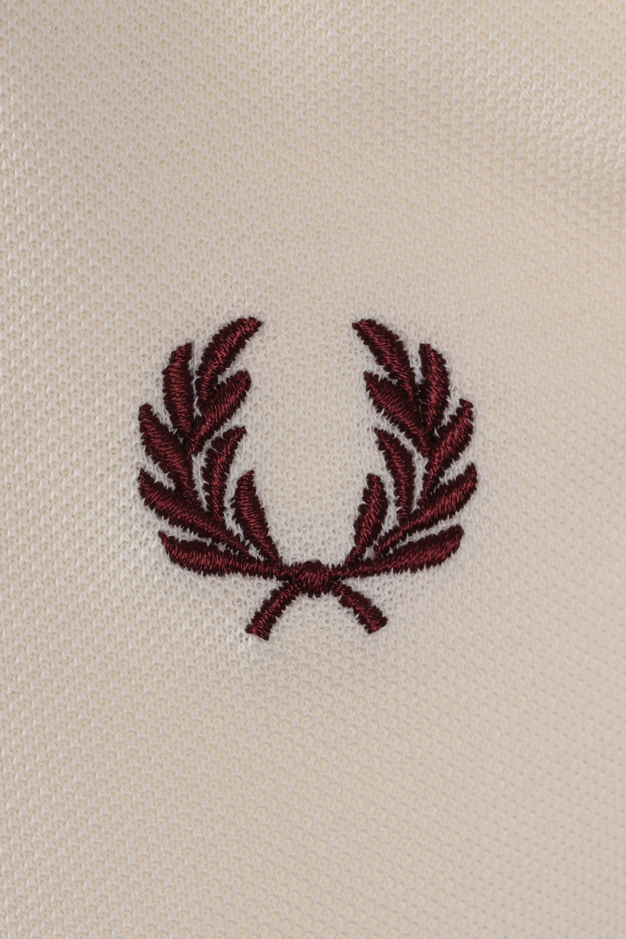 FRED PERRY STRIPED CUFF T-SHIRT ECRU - Image 3