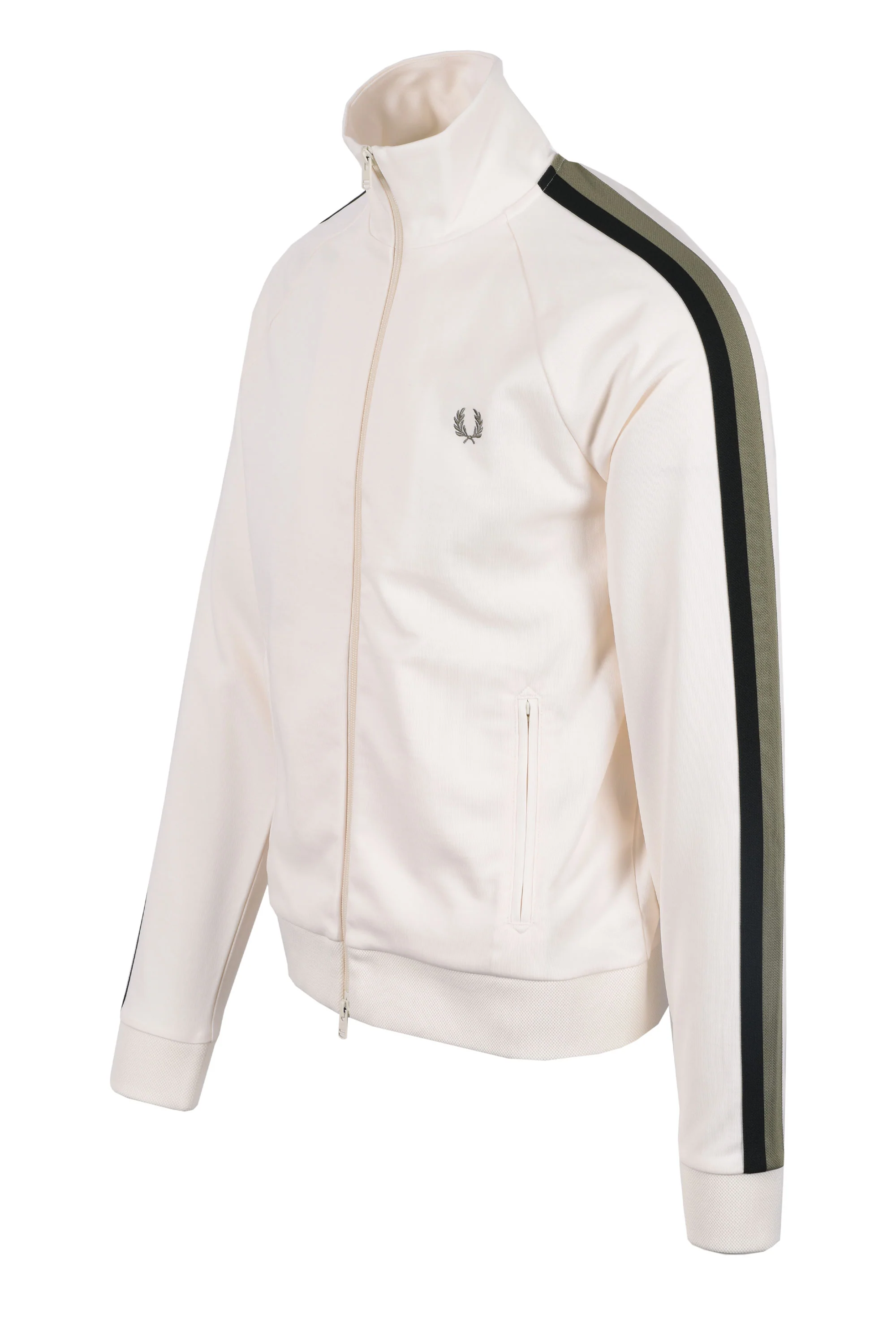 Fred Perry Tape Track Top Light Ecru - Image 4