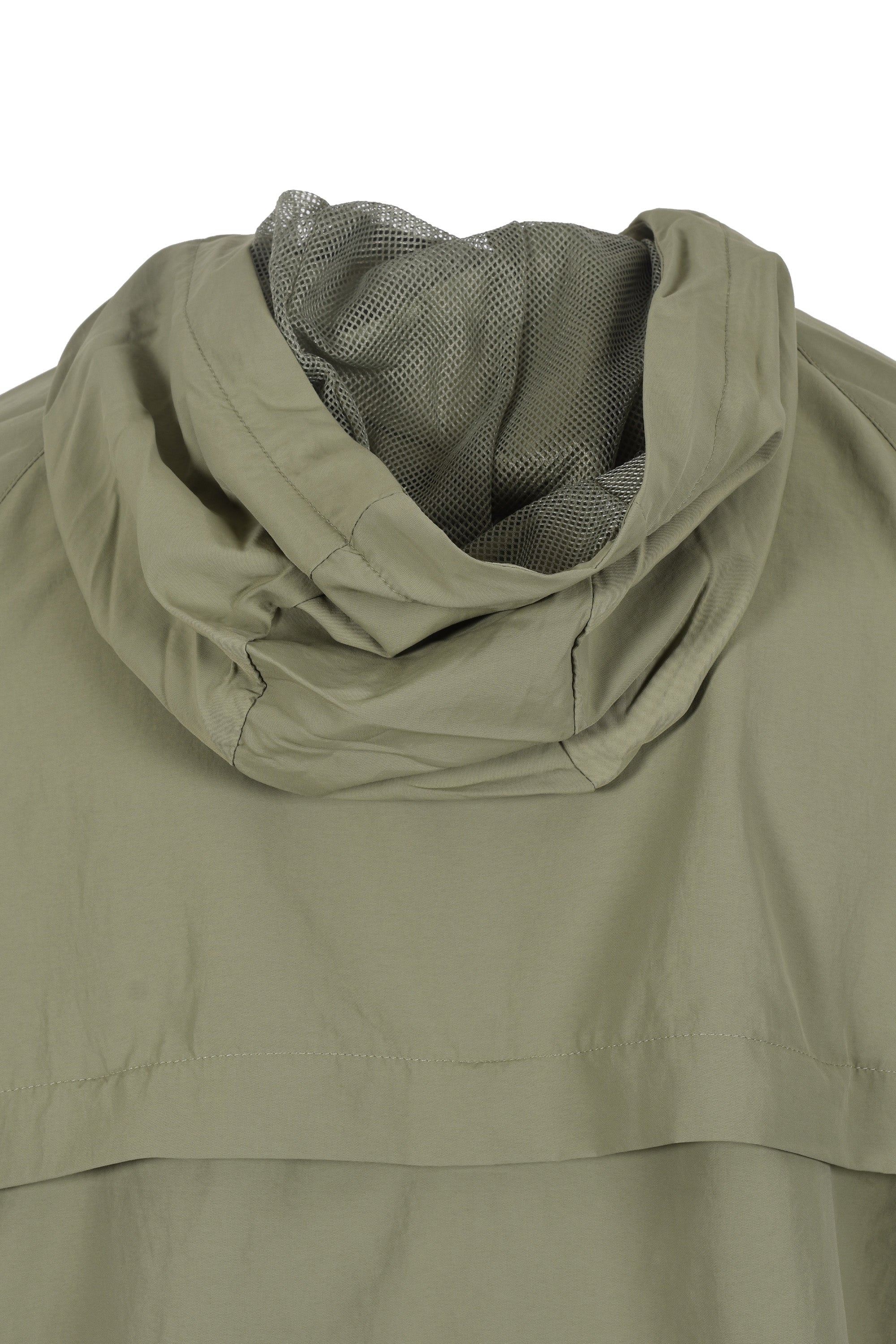 Fred Perry Taslan Hooded Shell Jacket Olive Mint - Image 5