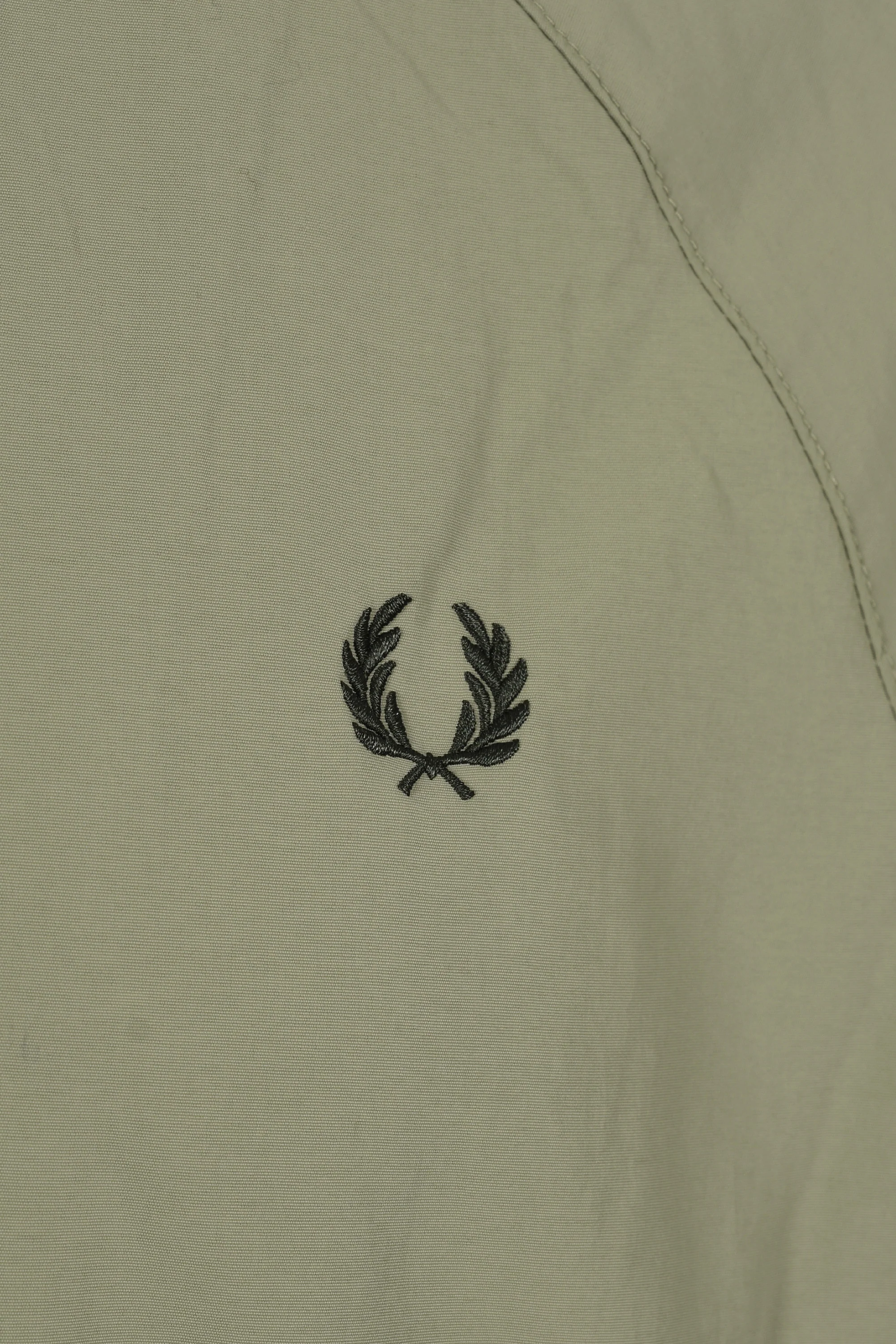 Fred Perry Taslan Hooded Shell Jacket Olive Mint - Image 6