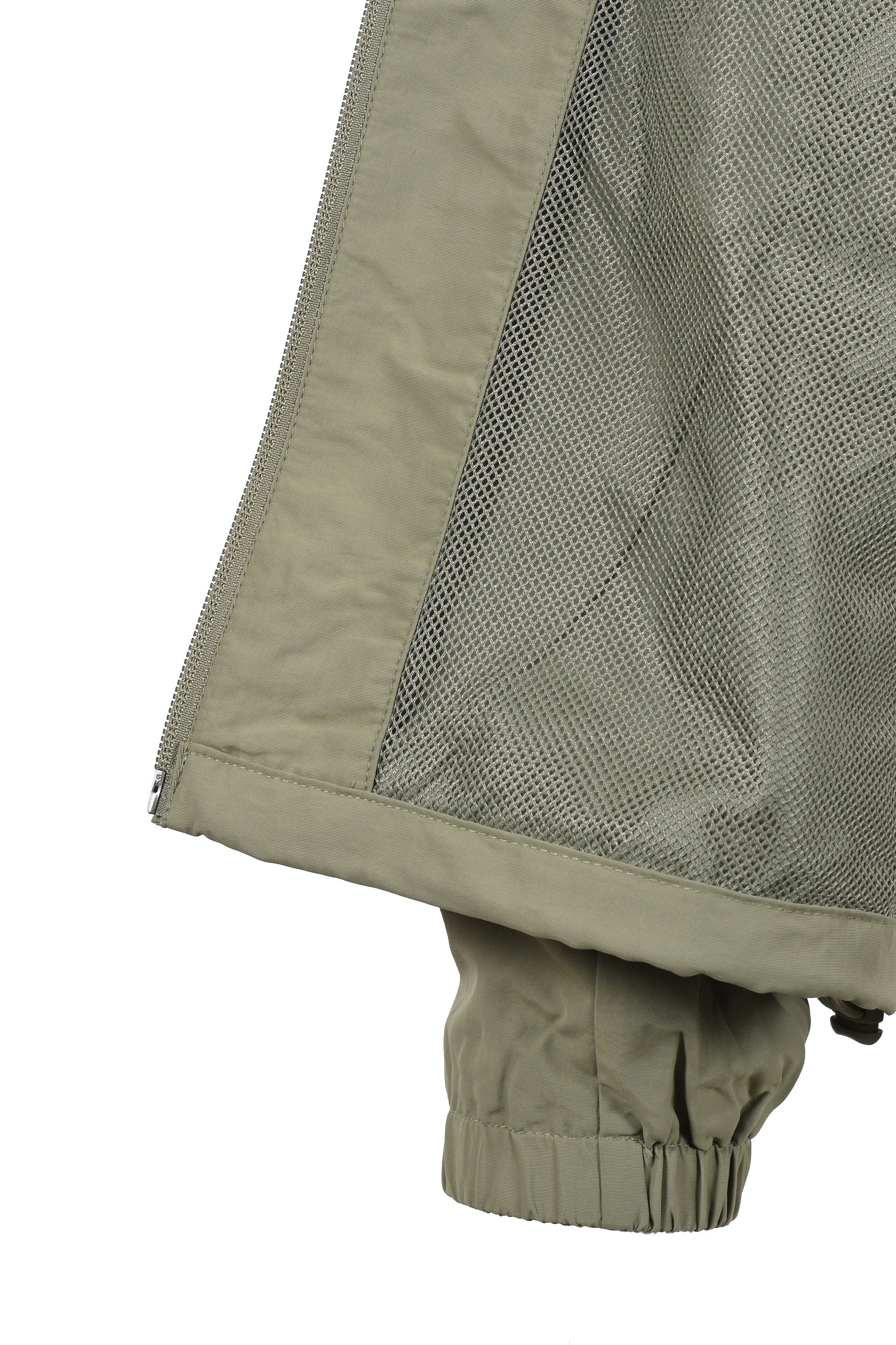 Fred Perry Taslan Hooded Shell Jacket Olive Mint - Image 8