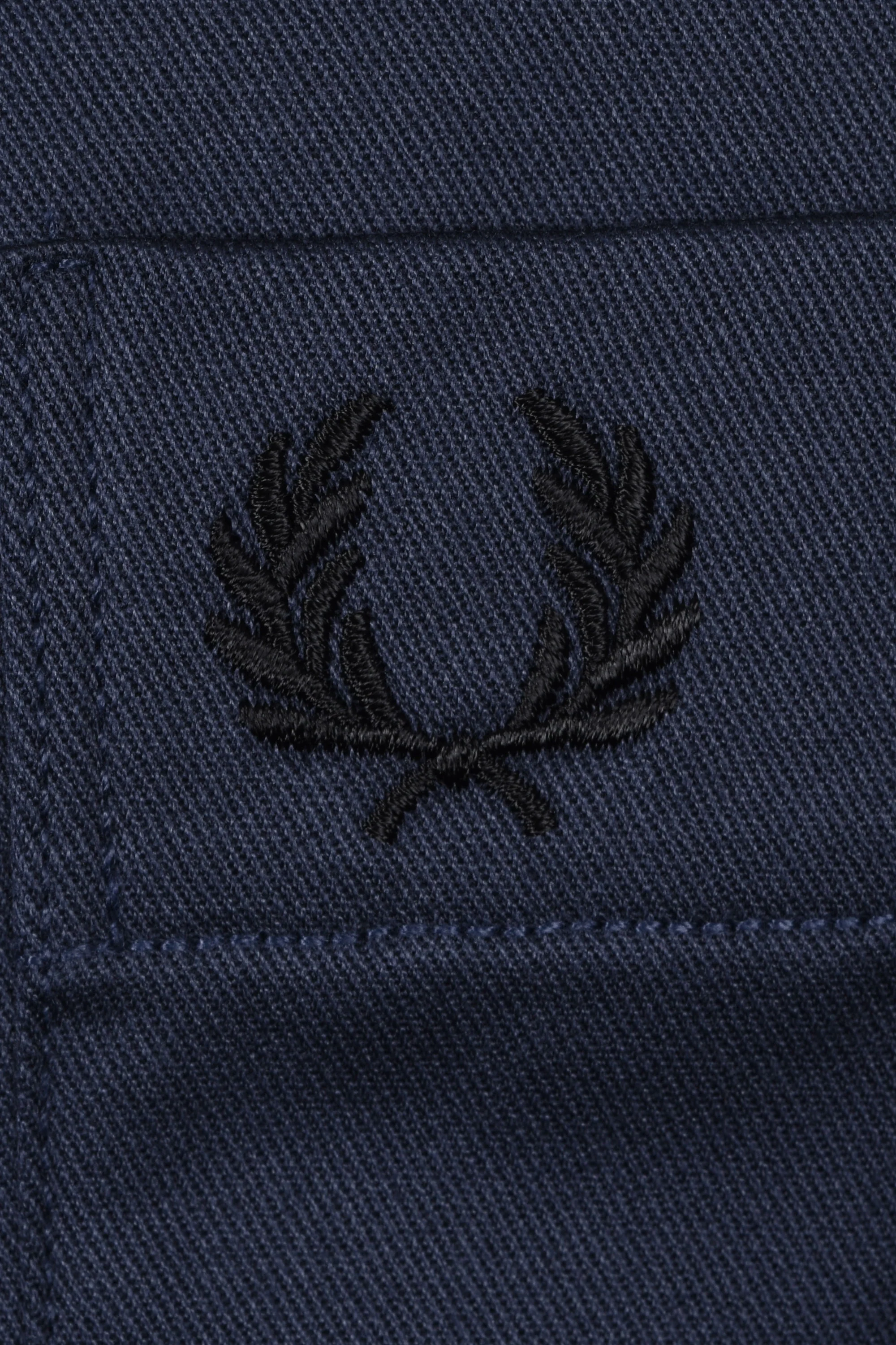 FRED PERRY TWILL OVERSHIRT DARK AIRFORCE - Image 3