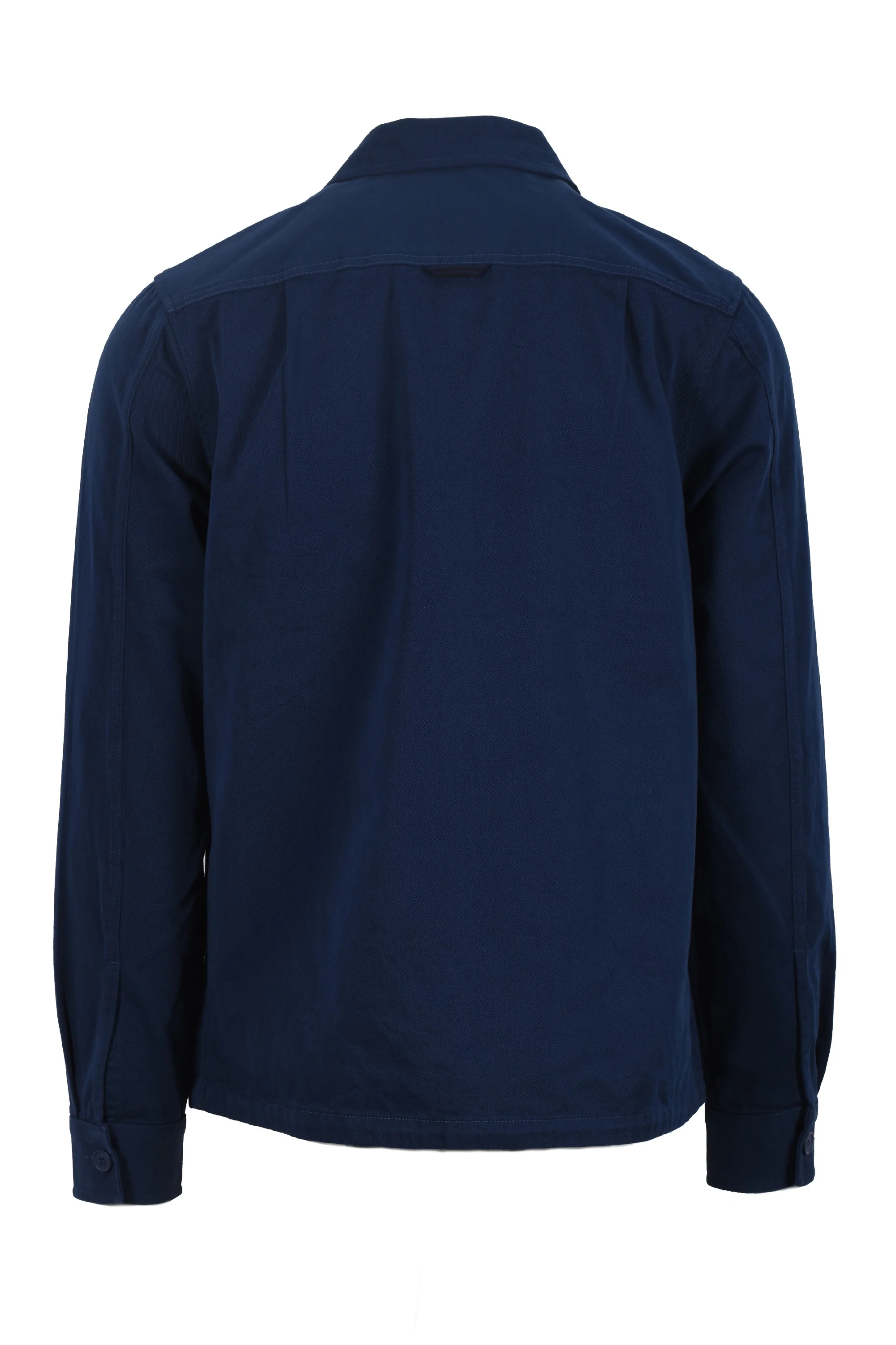 Fred Perry Twill Overshirt Tennis Blue - Image 4