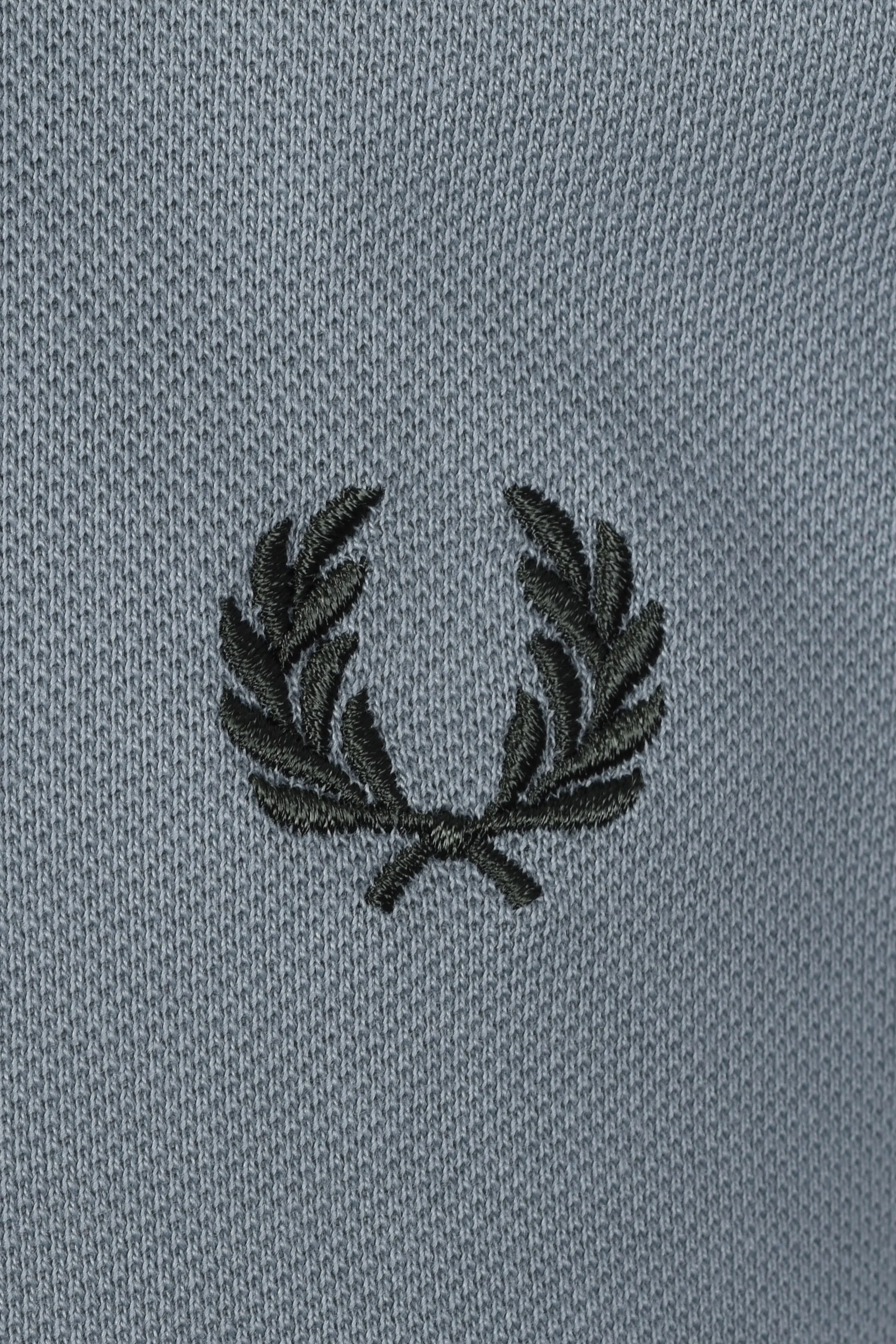 FRED PERRY TWIN TIPPED CUFFED T-SHIRT STOCKPORT BLUE - Image 3