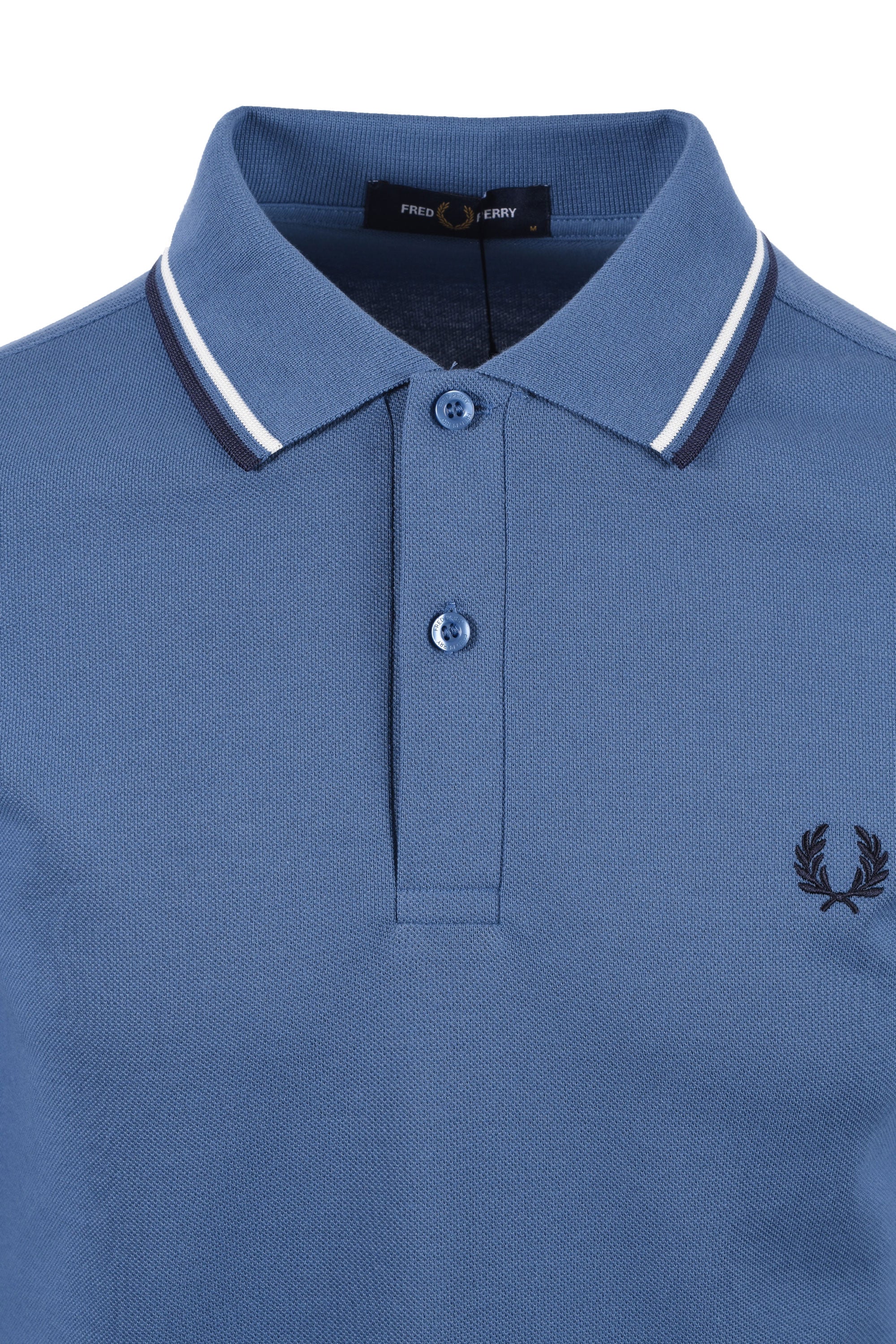 FRED PERRY TWIN TIPPED POLO ACE BLUE/WHITE/TENNIS BLUE - Image 2