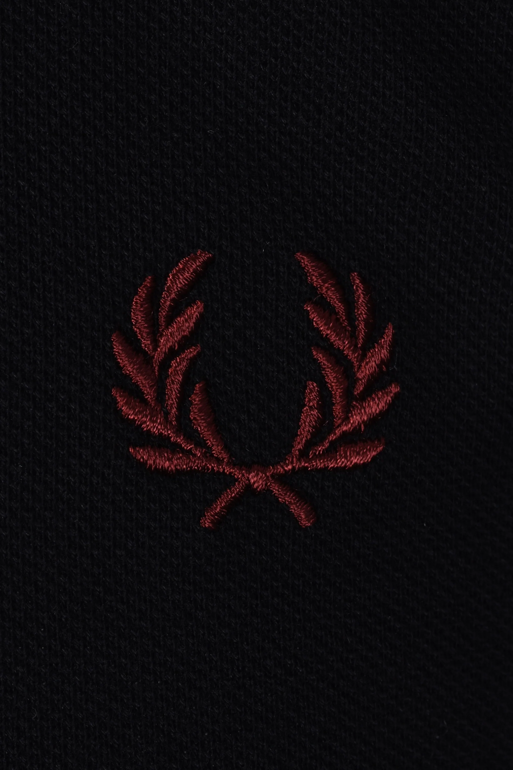 FRED PERRY TWIN TIPPED POLO BLACK/BABY BLUE/OXBLOOD - Image 3
