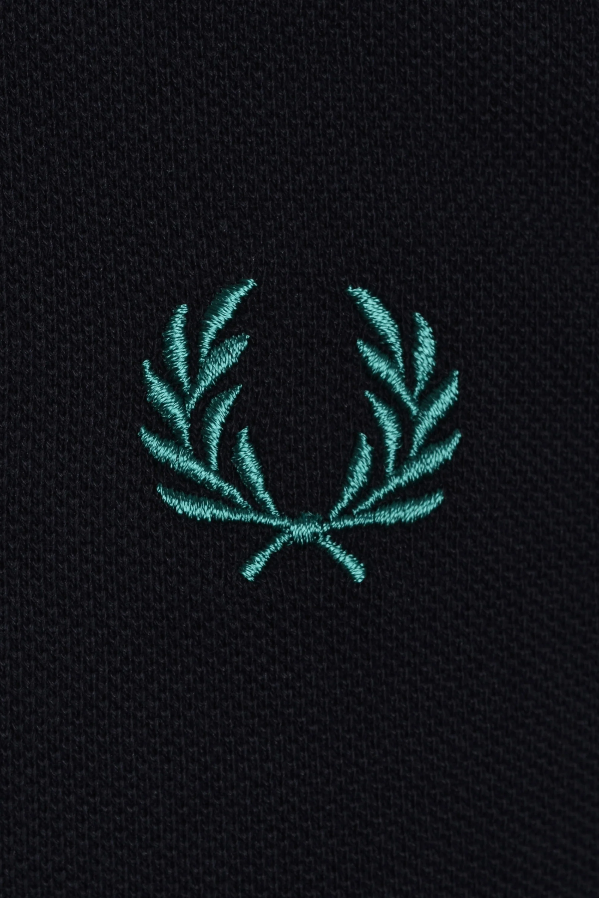 FRED PERRY TWIN TIPPED POLO NAVY/DARK CARAMEL/SPORT GREEN - Image 3