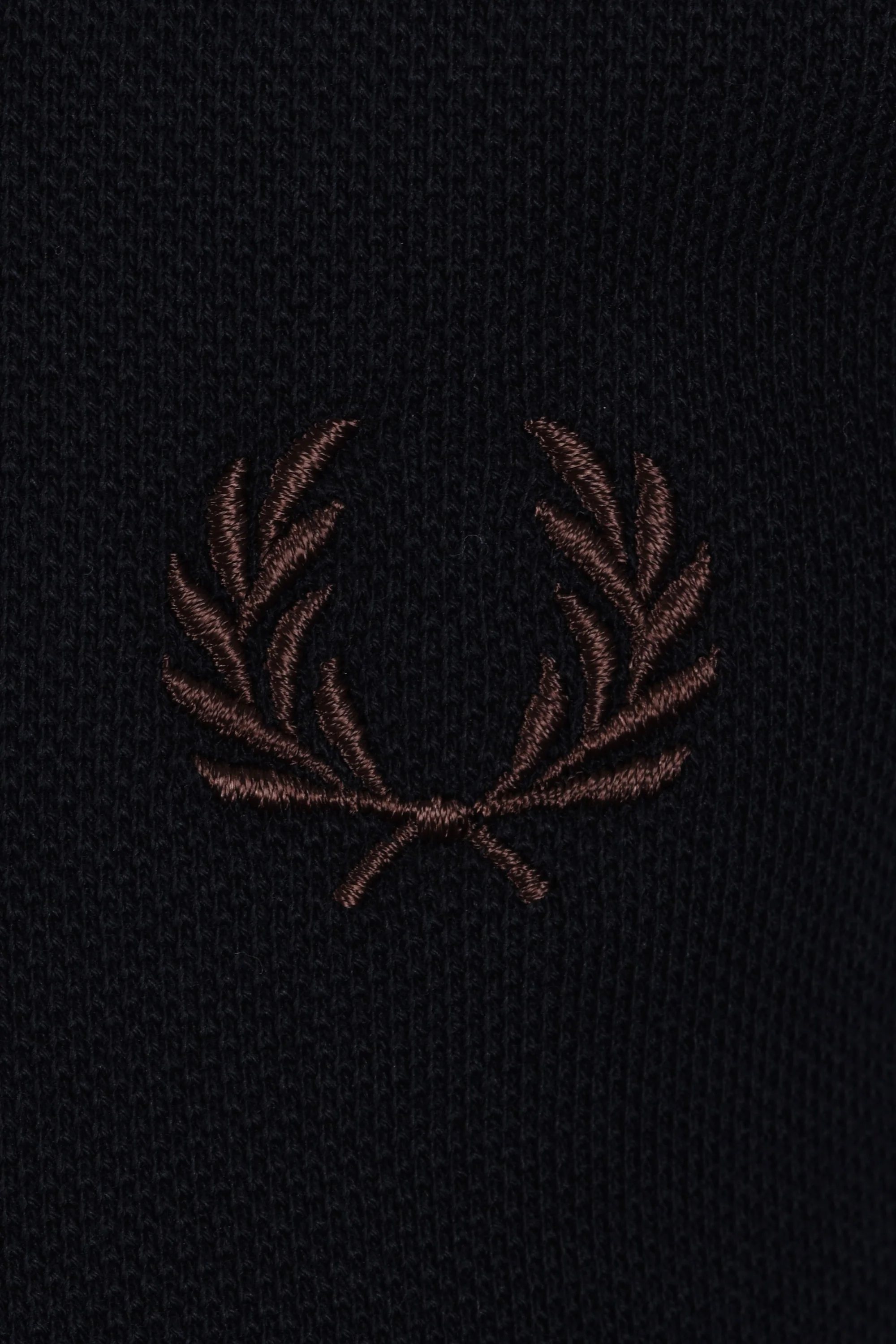 FRED PERRY TWIN TIPPED POLO NAVY/WARM OAT/ BURNT TOBACCO - Image 3