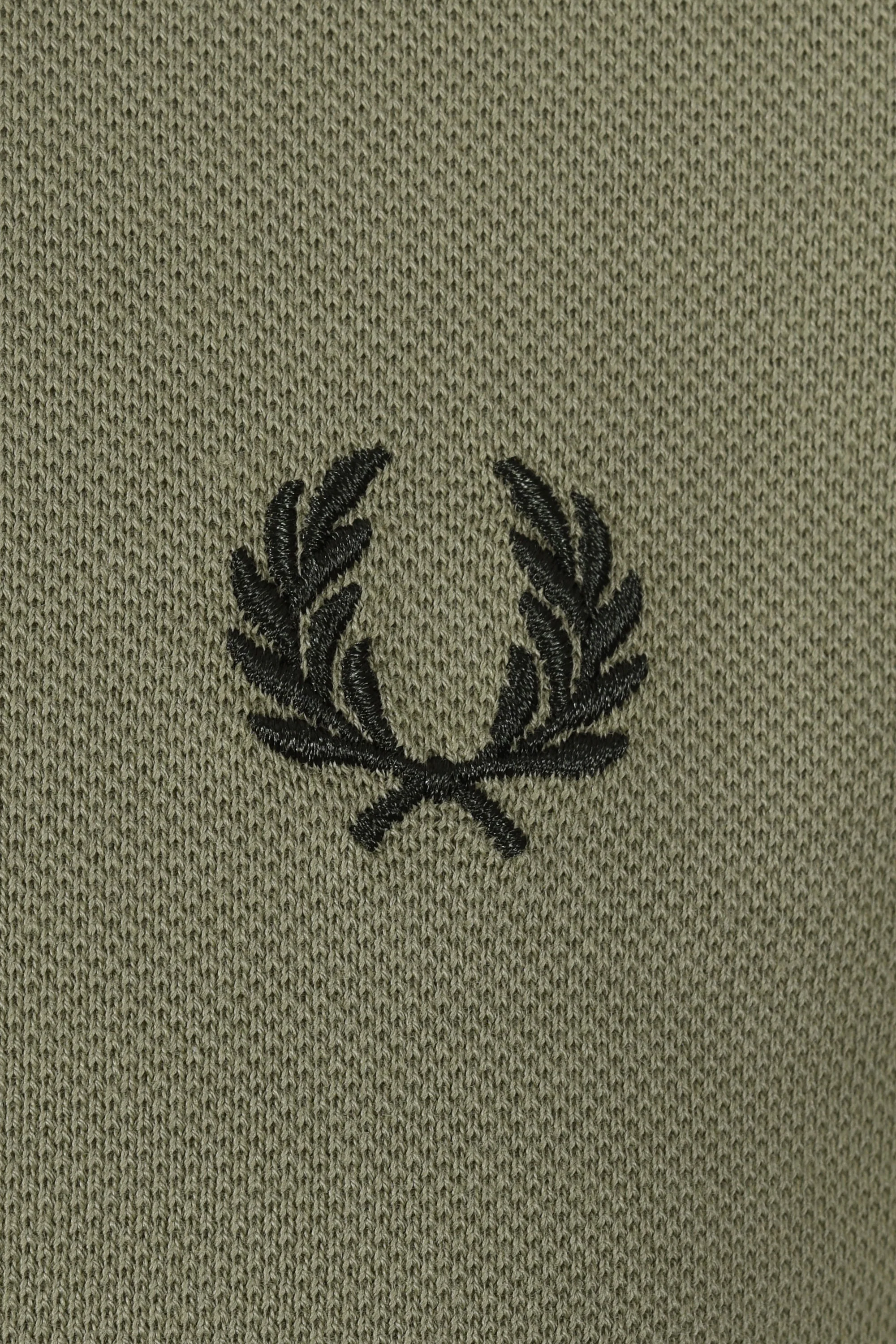 Fred Perry Twin Tipped Polo Olive Mint/Night Green - Image 3