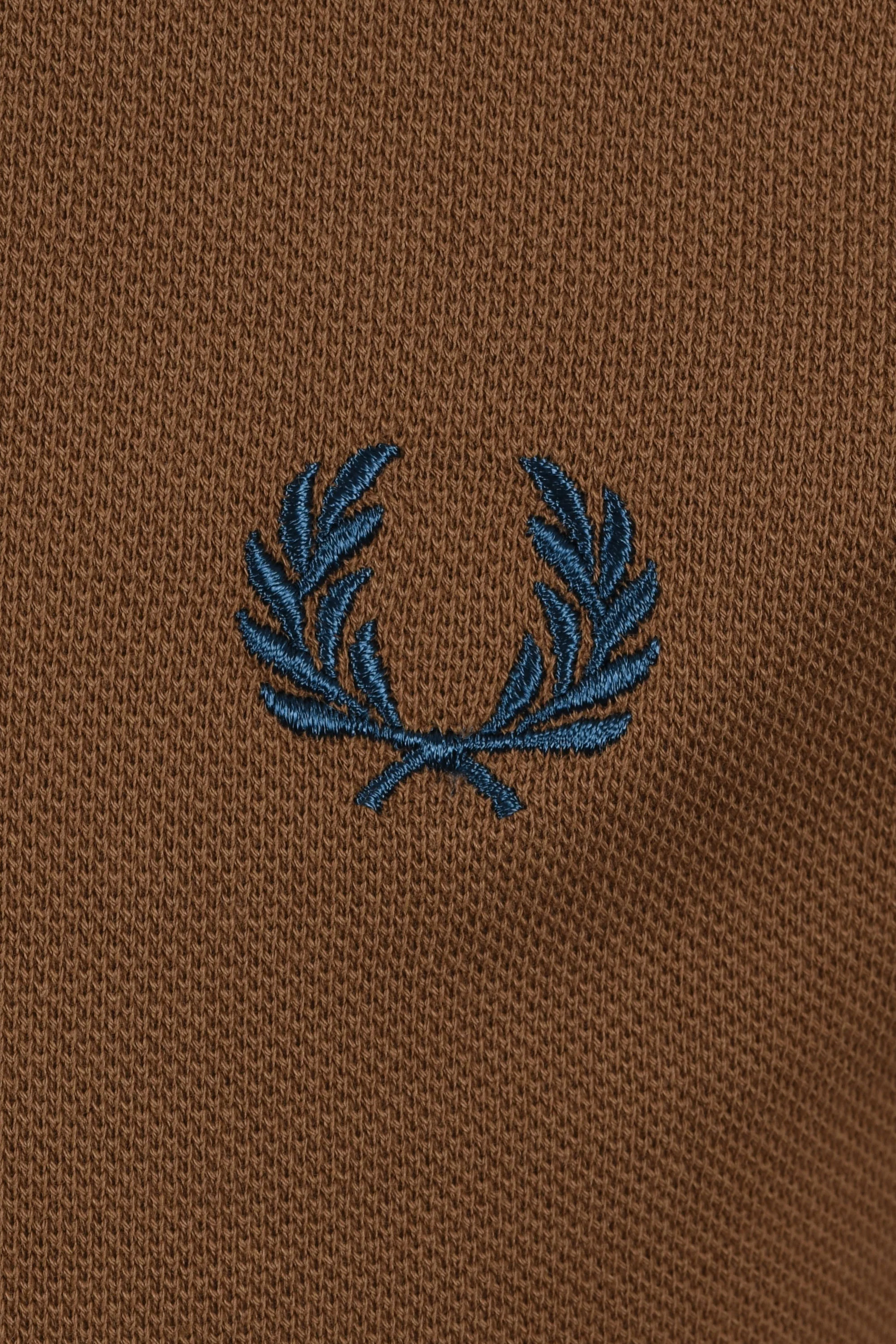 FRED PERRY TWIN TIPPED POLO SHADED STONE/ECRU/DARK PETROL - Image 3